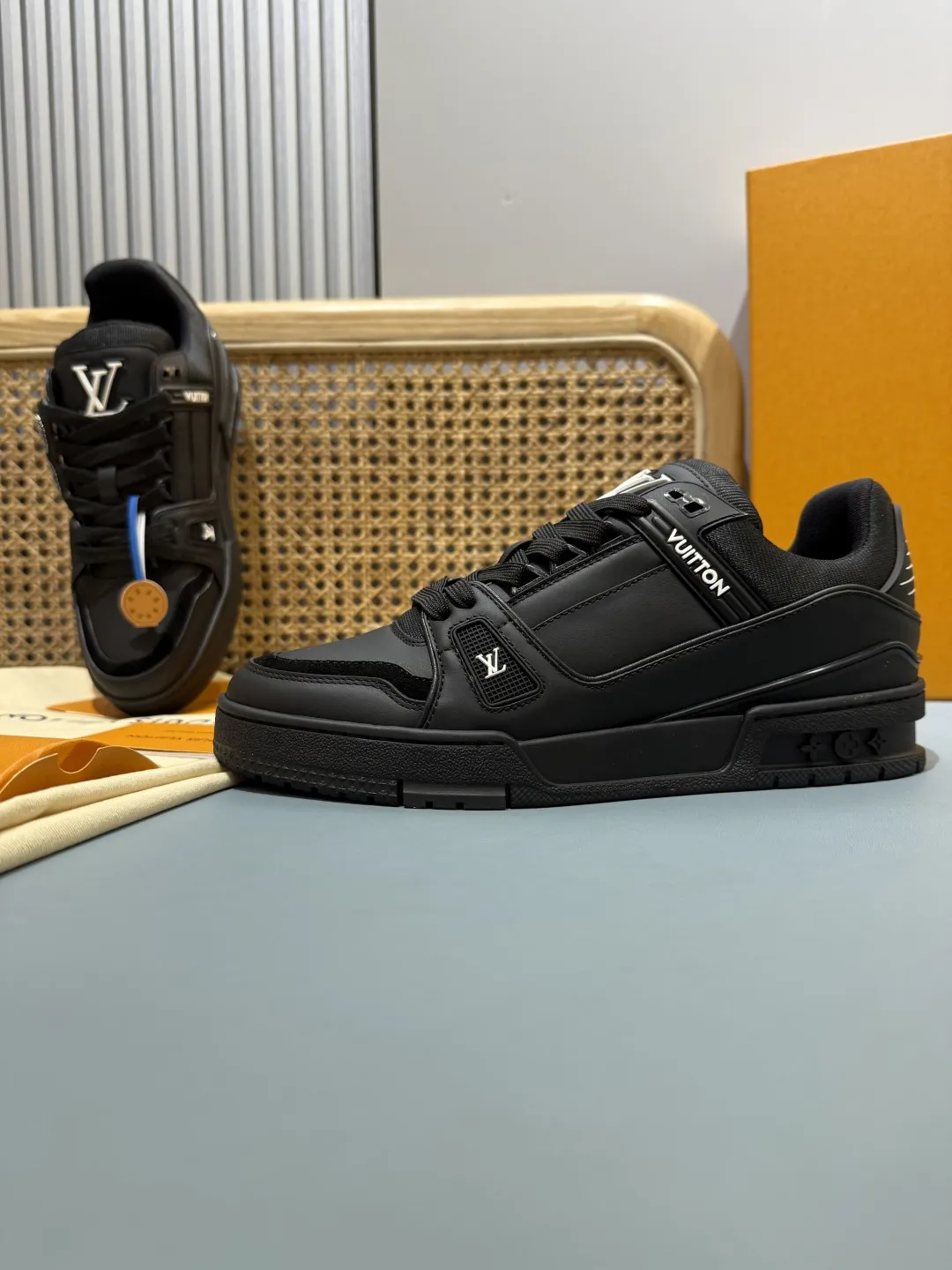 Louis Vuitton Trainer Nigo Black Replica Shoes –  Rep Casual Footwear Colorful 401