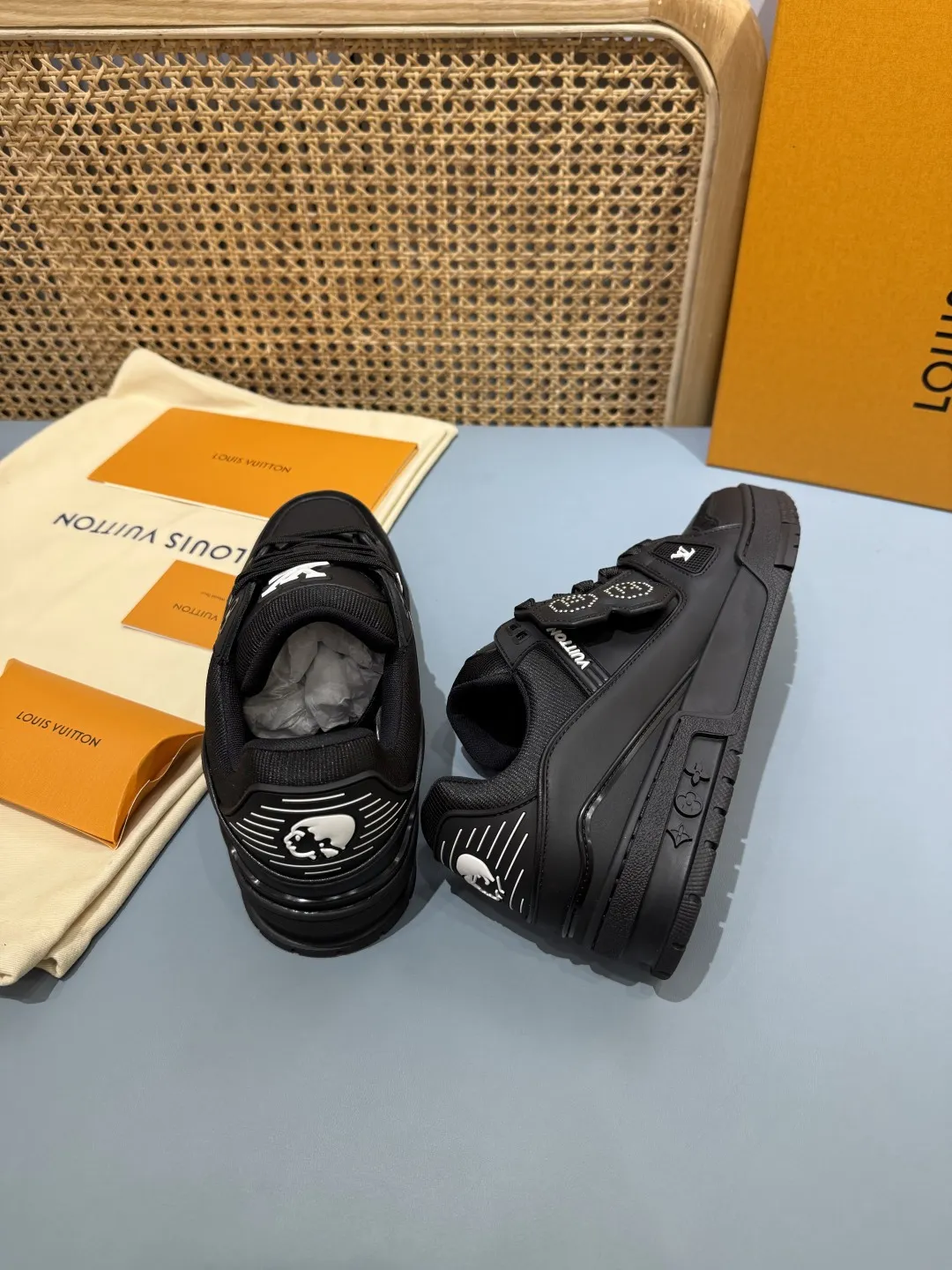Louis Vuitton Trainer Nigo Black Replica Shoes –  Rep Casual Footwear Colorful 401