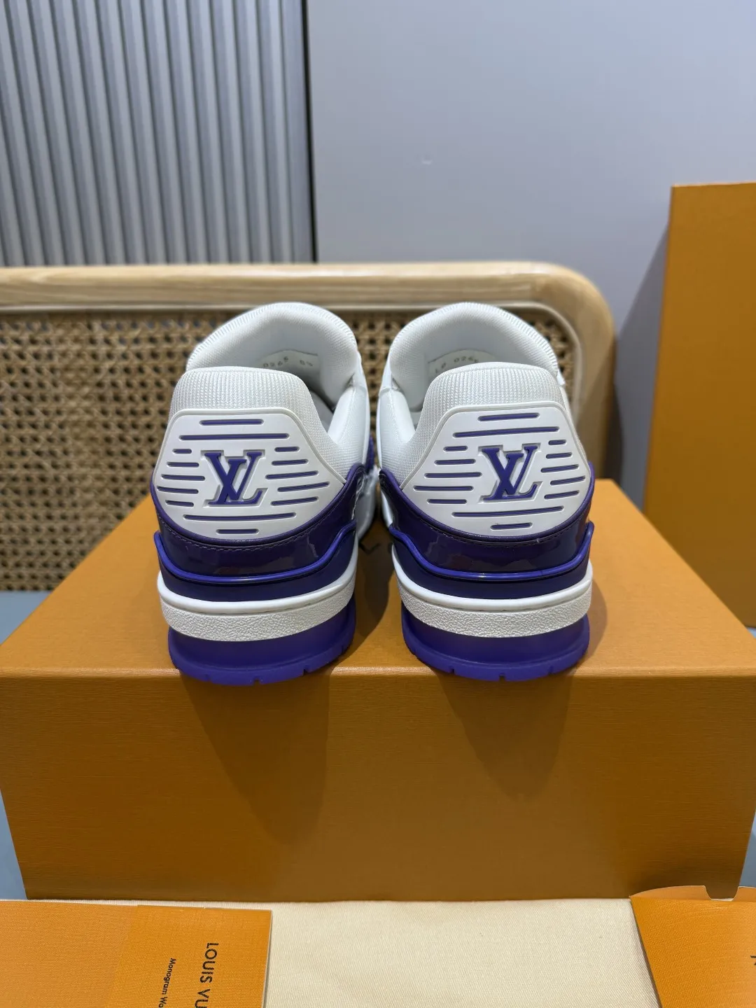 SoftTouch Louis Vuitton Trainer Patent Leather Purple White – Replica Shoes & LV Fake Edition 374