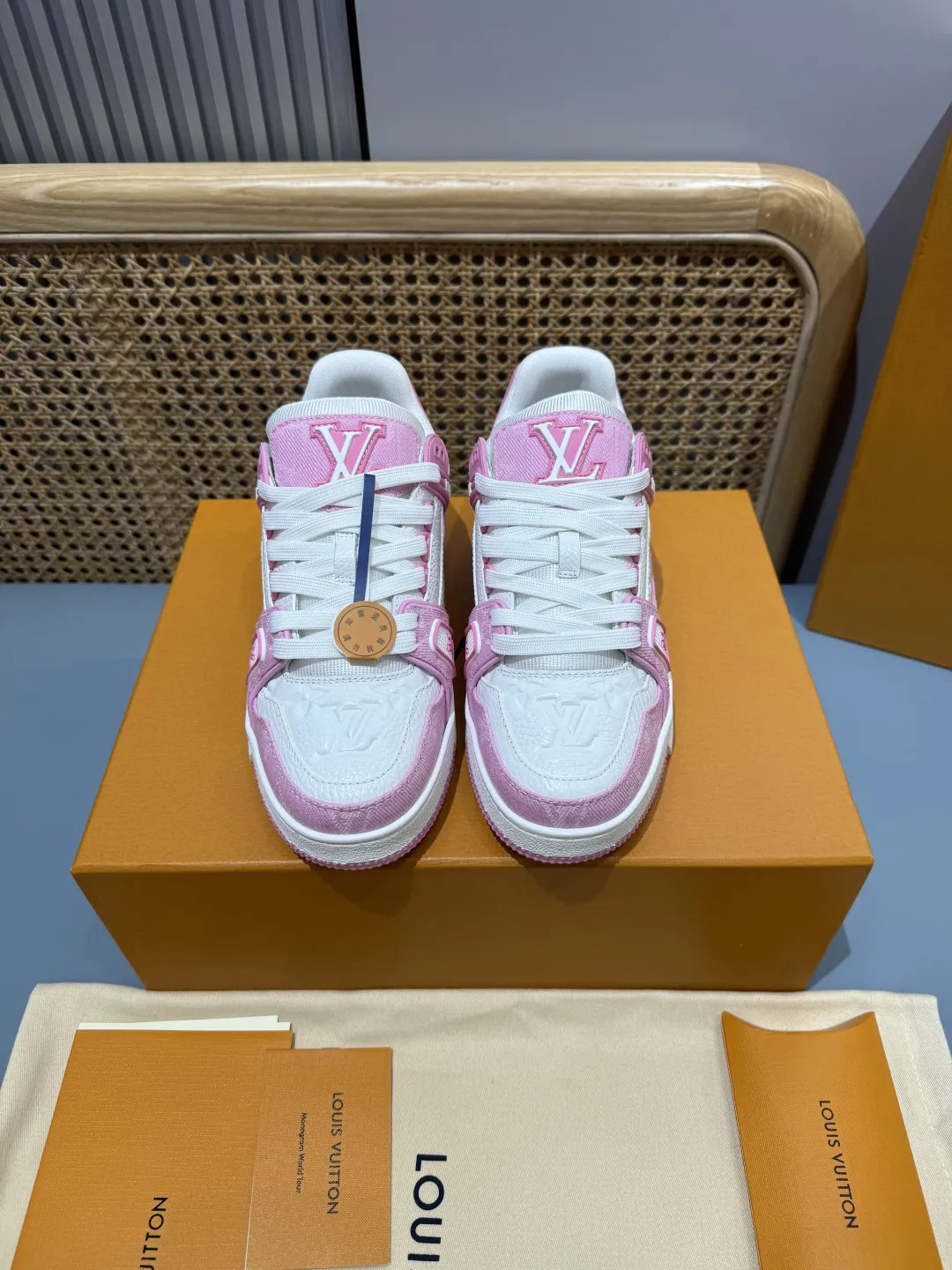 Efficient Louis Vuitton Trainer Pink  Sneakers – Replica Shoes & Louis Vuitton Fake Edition 444