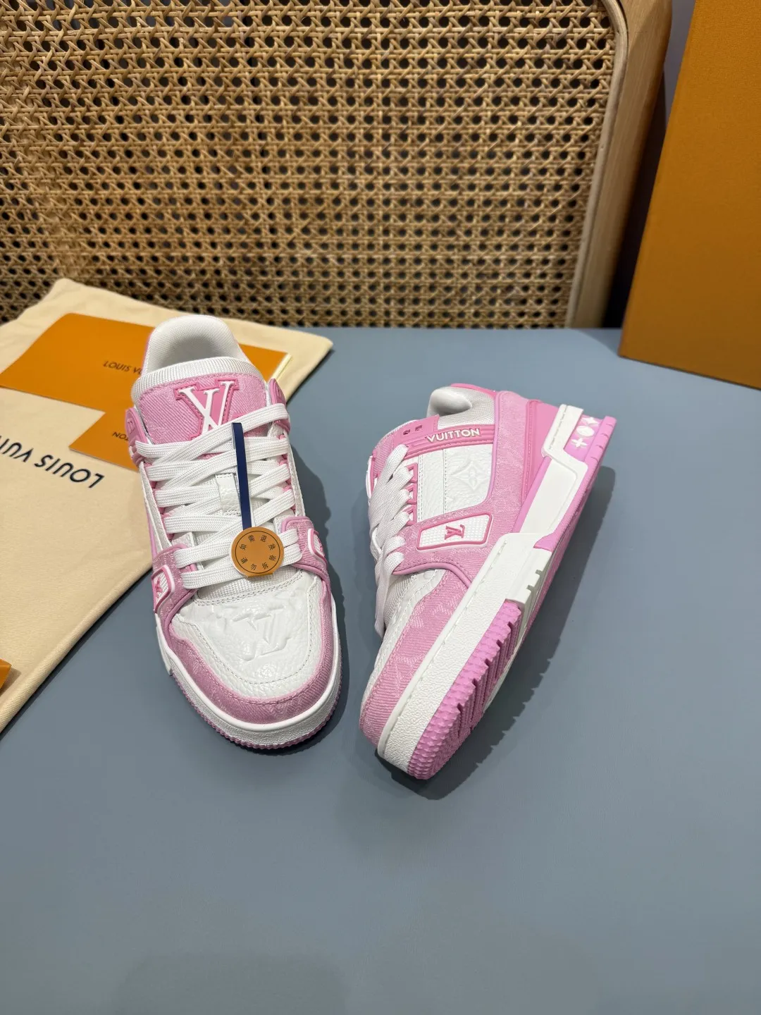 Efficient Louis Vuitton Trainer Pink  Sneakers – Replica Shoes & Louis Vuitton Fake Edition 444