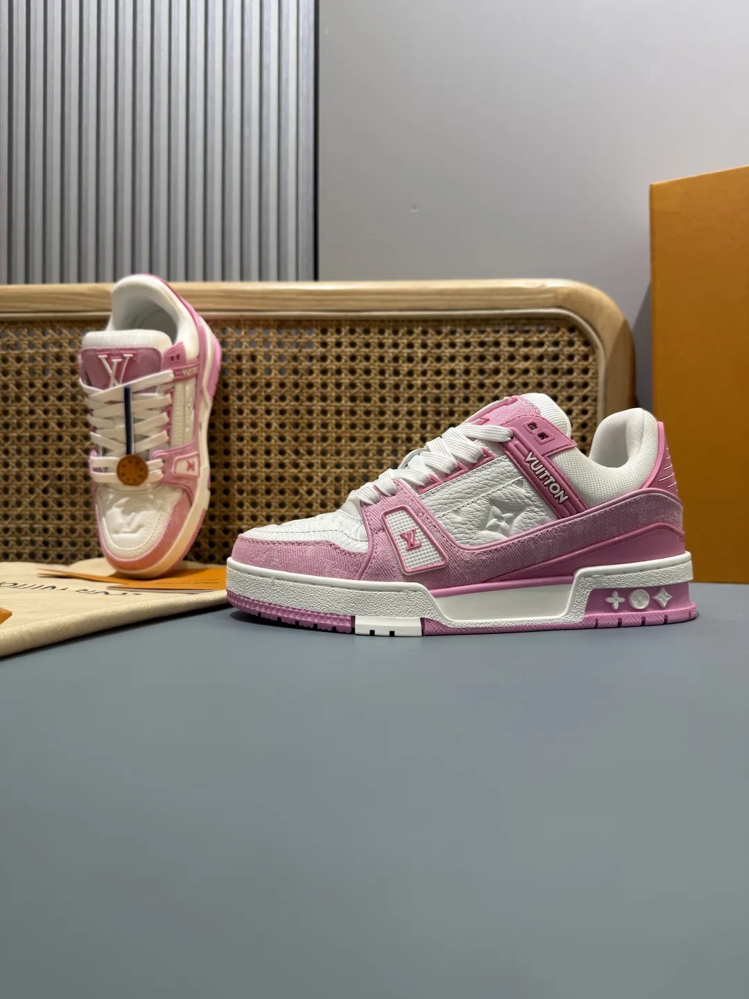 Efficient Louis Vuitton Trainer Pink  Sneakers – Replica Shoes & Louis Vuitton Fake Edition 444