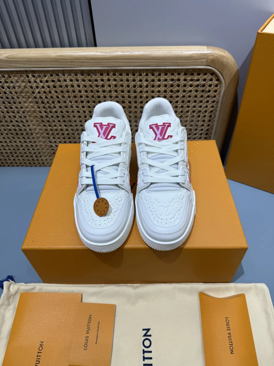Versatile Louis Vuitton Trainer Sakura White Replica Shoes –  Rep Shoes for Less 443