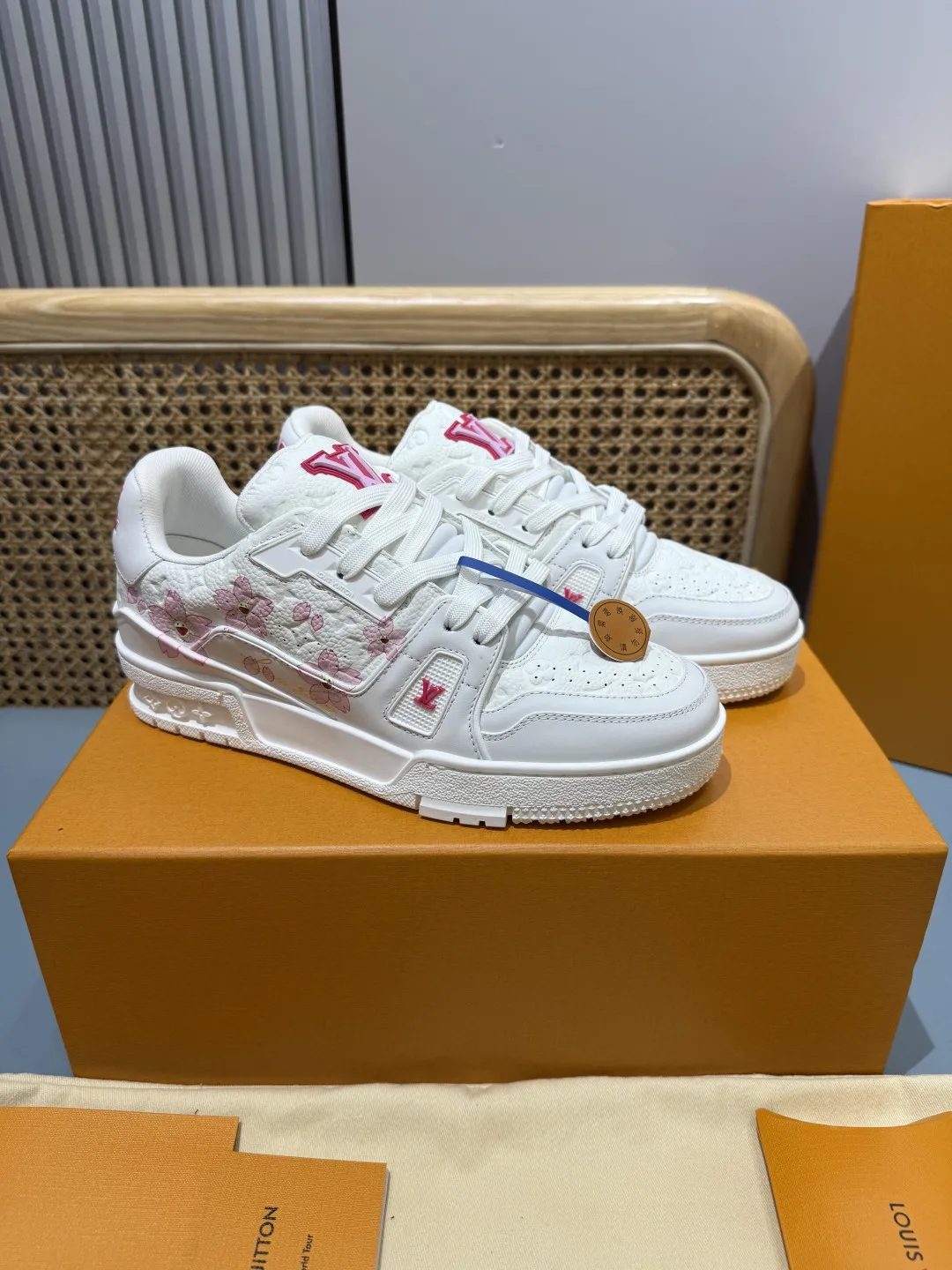 Versatile Louis Vuitton Trainer Sakura White Replica Shoes –  Rep Shoes for Less 443