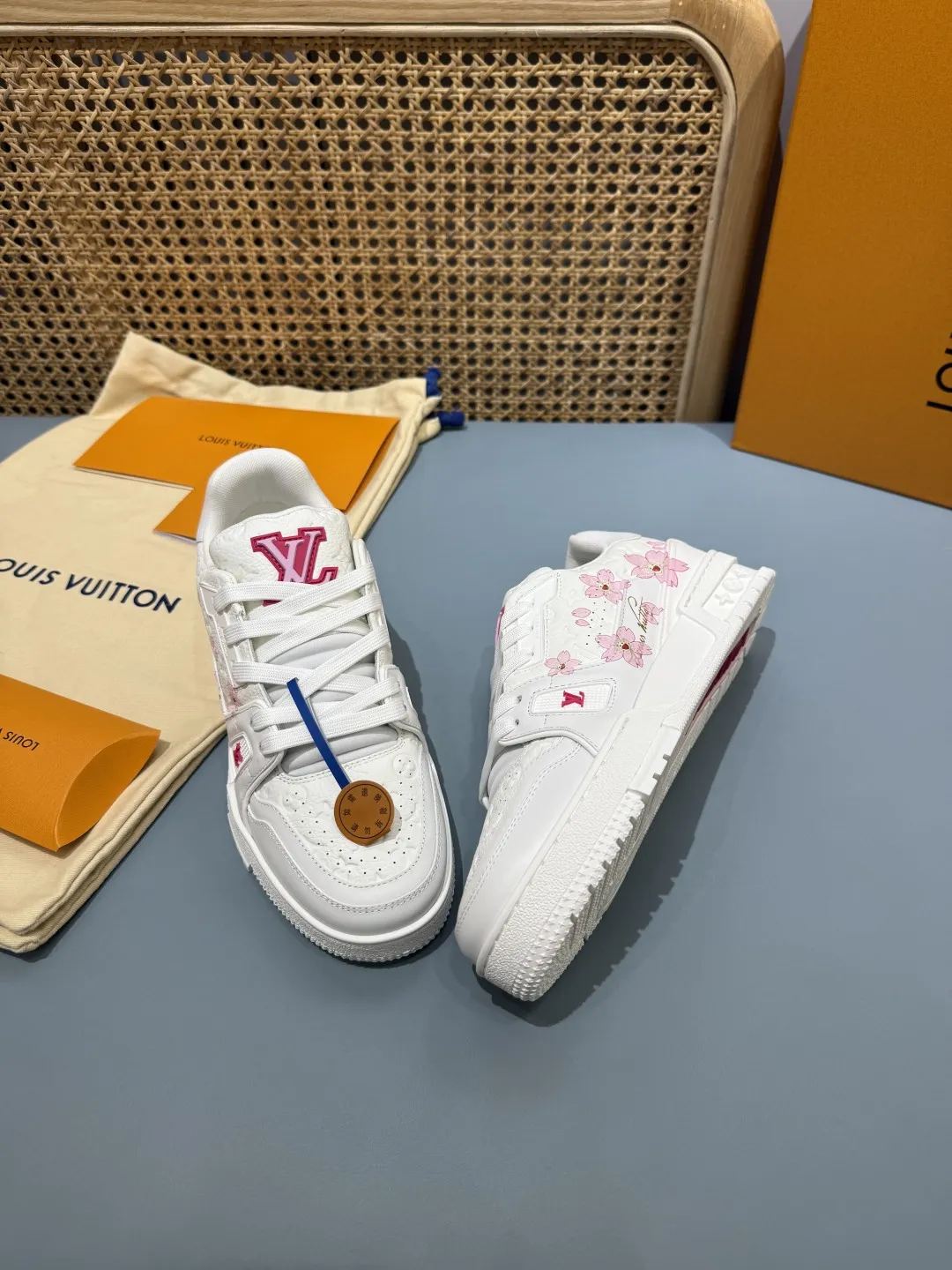 Versatile Louis Vuitton Trainer Sakura White Replica Shoes –  Rep Shoes for Less 443