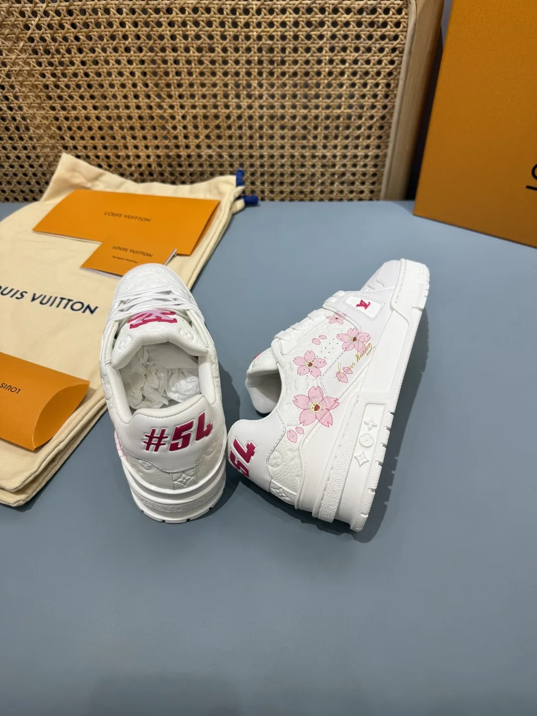 Versatile Louis Vuitton Trainer Sakura White Replica Shoes –  Rep Shoes for Less 443
