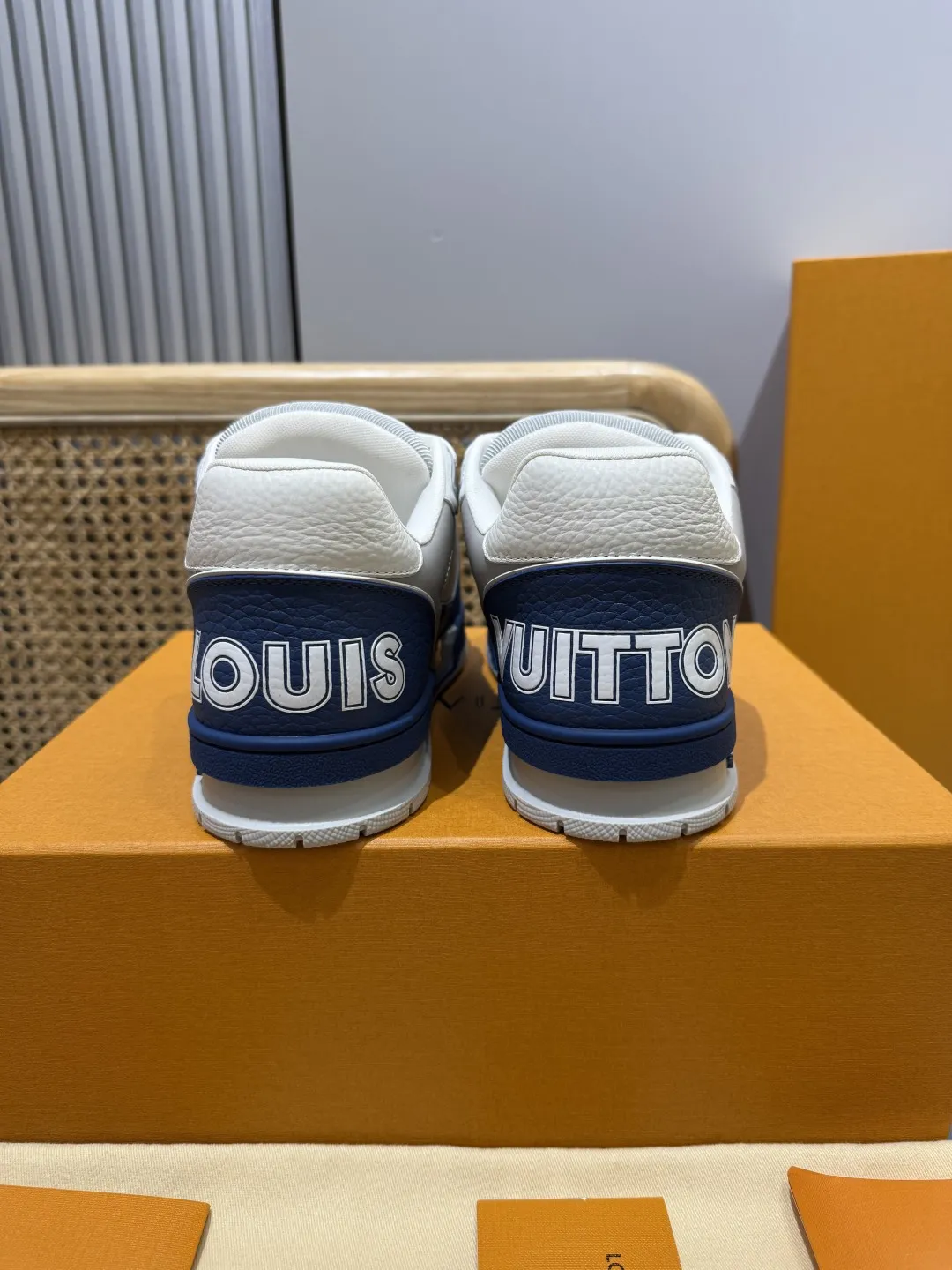 FreshLook Louis Vuitton Trainer Sneaker Blue White –  Replica Shoes & Rep Shoes 436