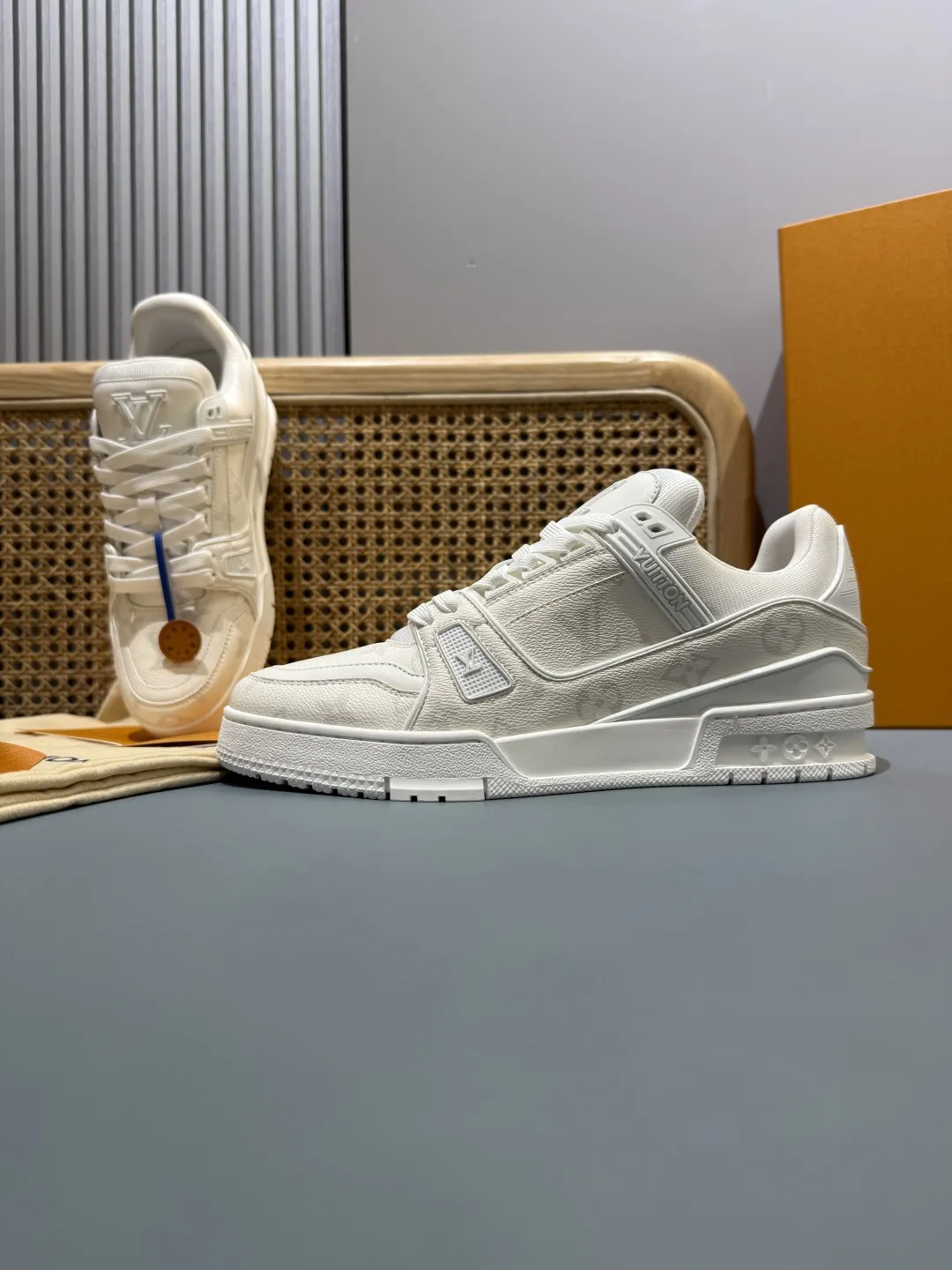 Louis Vuitton Trainer Sneaker Cream Monogram –  Replica Shoes & Rep Footwear TechFriendly 440