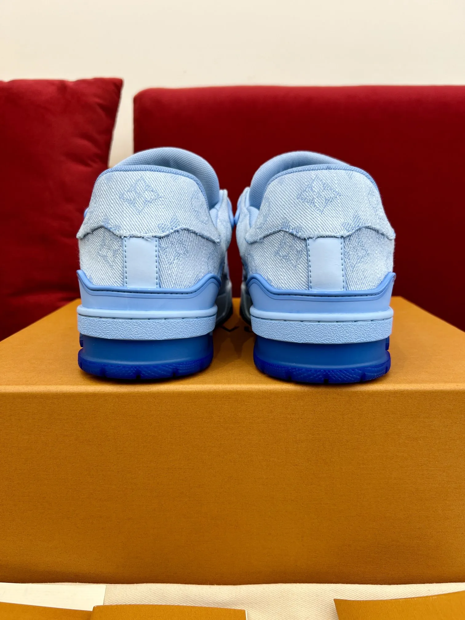 Louis Vuitton Trainer Sneaker Light Blue Denim – Replica Shoes & LV Fake Edition MultiPurpose 324