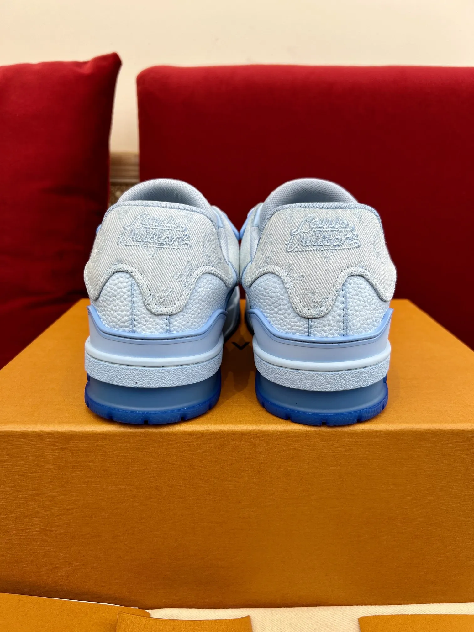 Louis Vuitton Trainer Sneaker Light Blue Monogram – Replica Shoes & LV Fake Edition Attractive 307