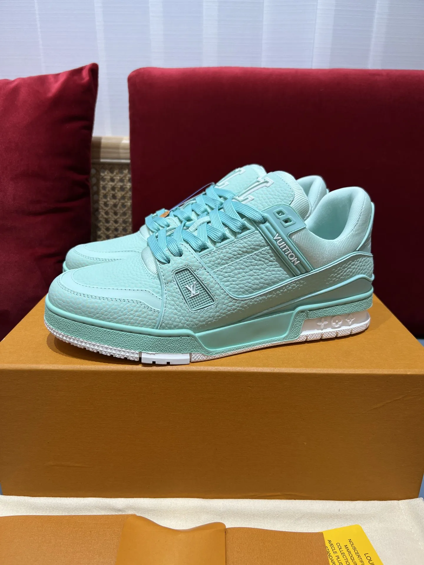 Louis Vuitton Trainer Sneaker Mint Green Low –  Rep Shoes & Replica Shoes MoistureWicking 365