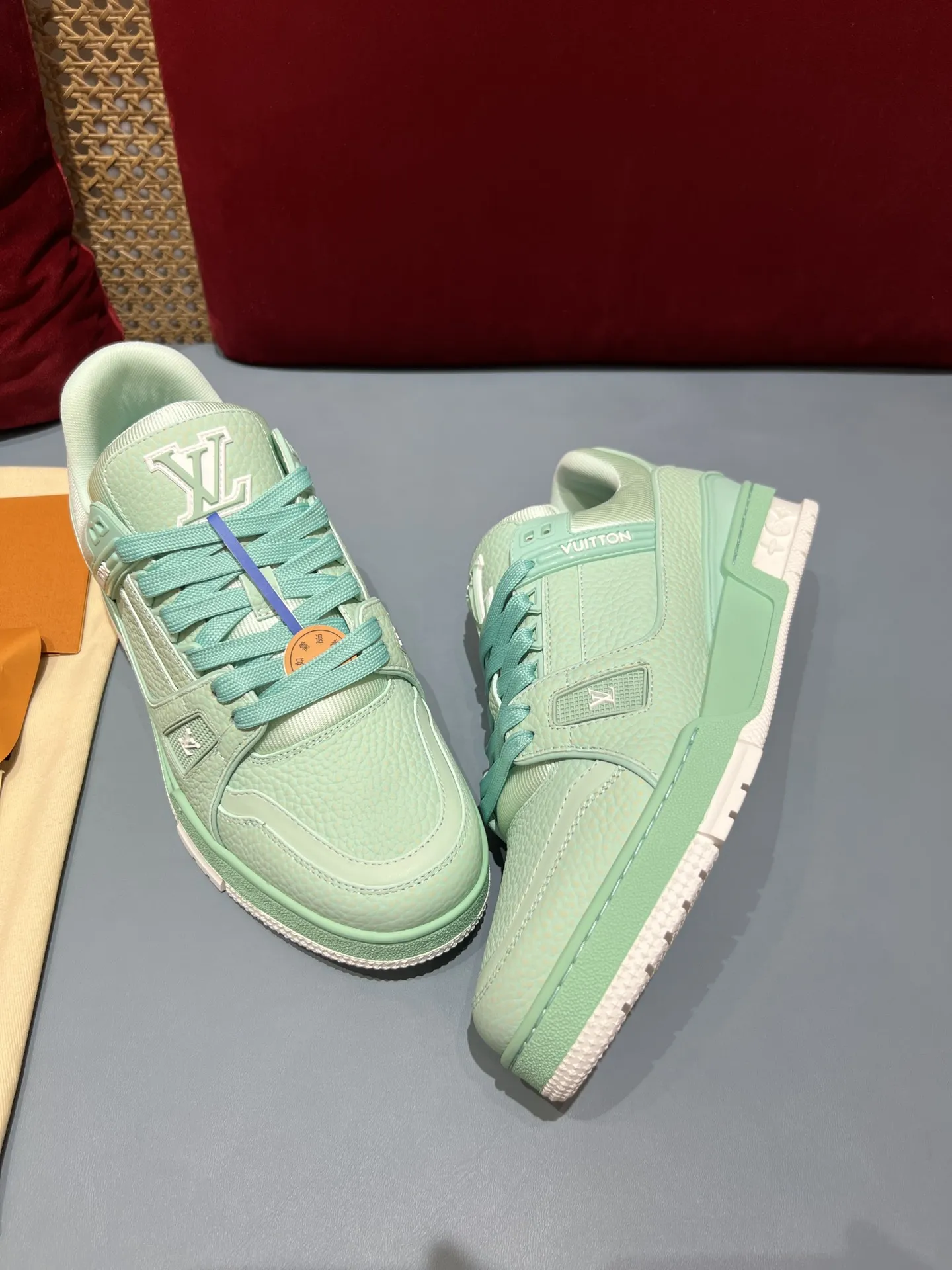 Louis Vuitton Trainer Sneaker Mint Green Low –  Rep Shoes & Replica Shoes MoistureWicking 365