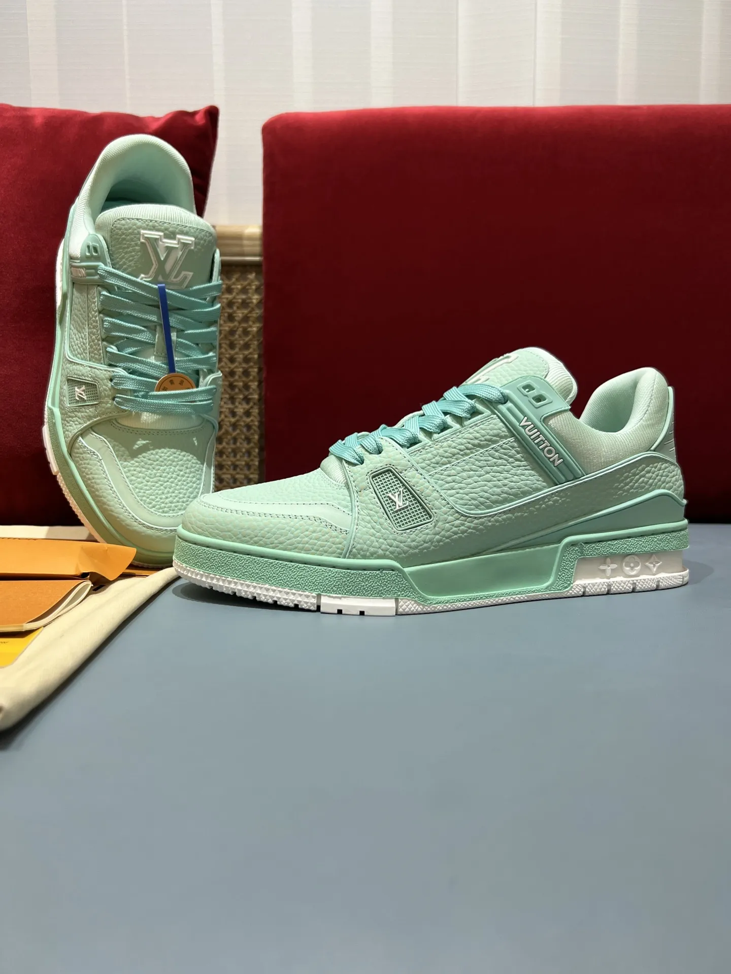 Louis Vuitton Trainer Sneaker Mint Green Low –  Rep Shoes & Replica Shoes MoistureWicking 365