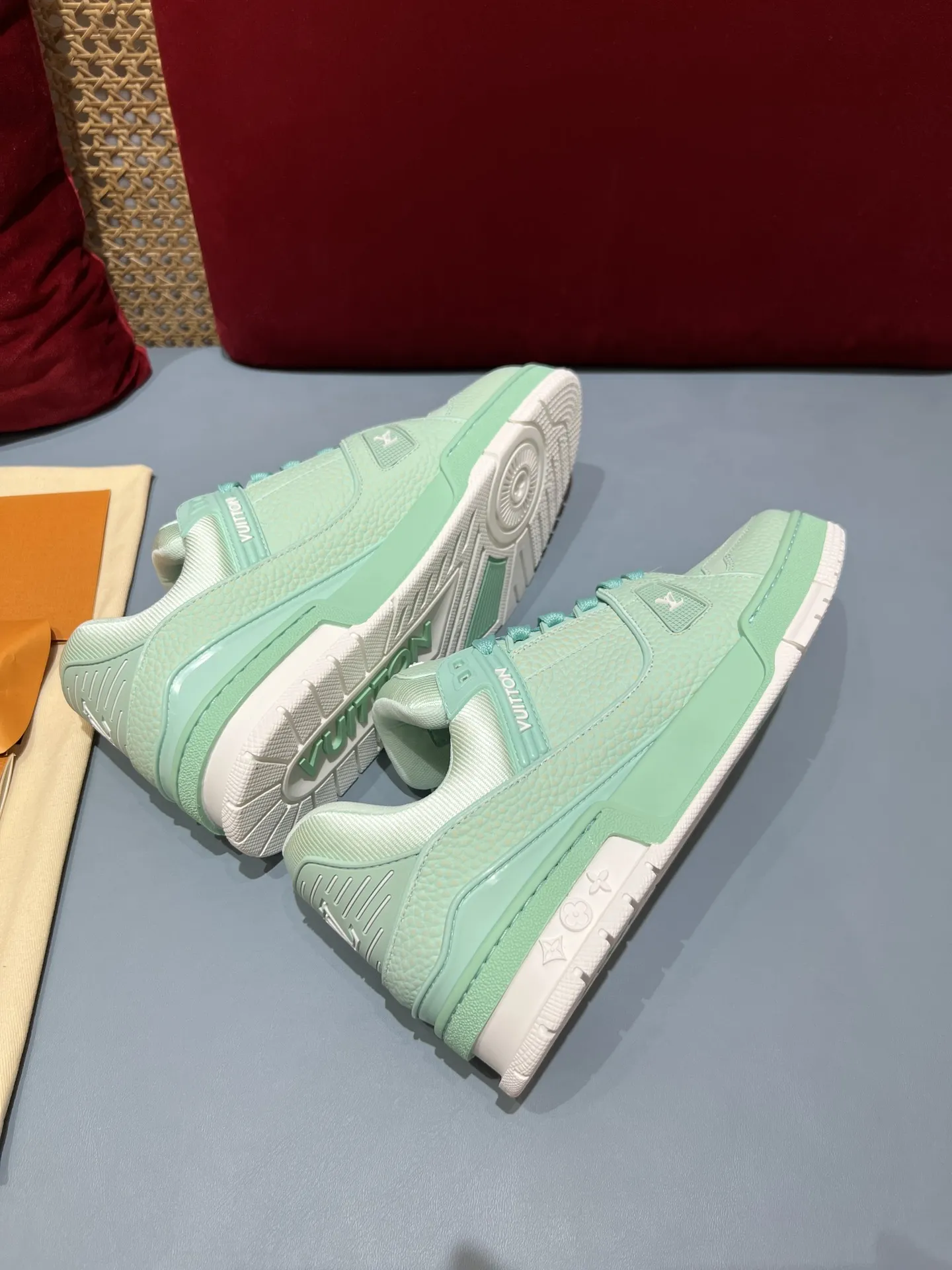 Louis Vuitton Trainer Sneaker Mint Green Low –  Rep Shoes & Replica Shoes MoistureWicking 365