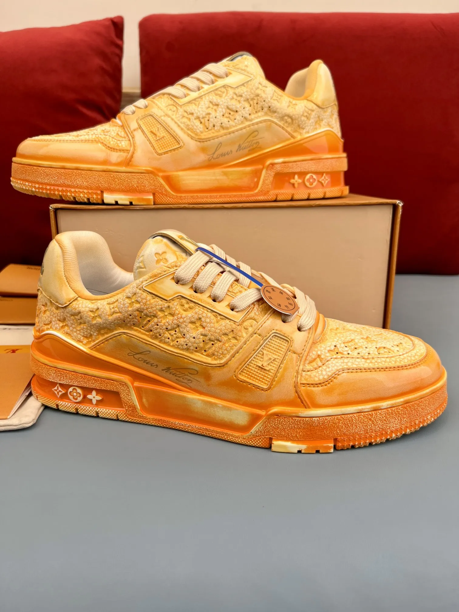 Louis Vuitton Trainer Sneaker Orange Gradient – Replica Shoes & Louis Vuitton Fake WeatherProof 311
