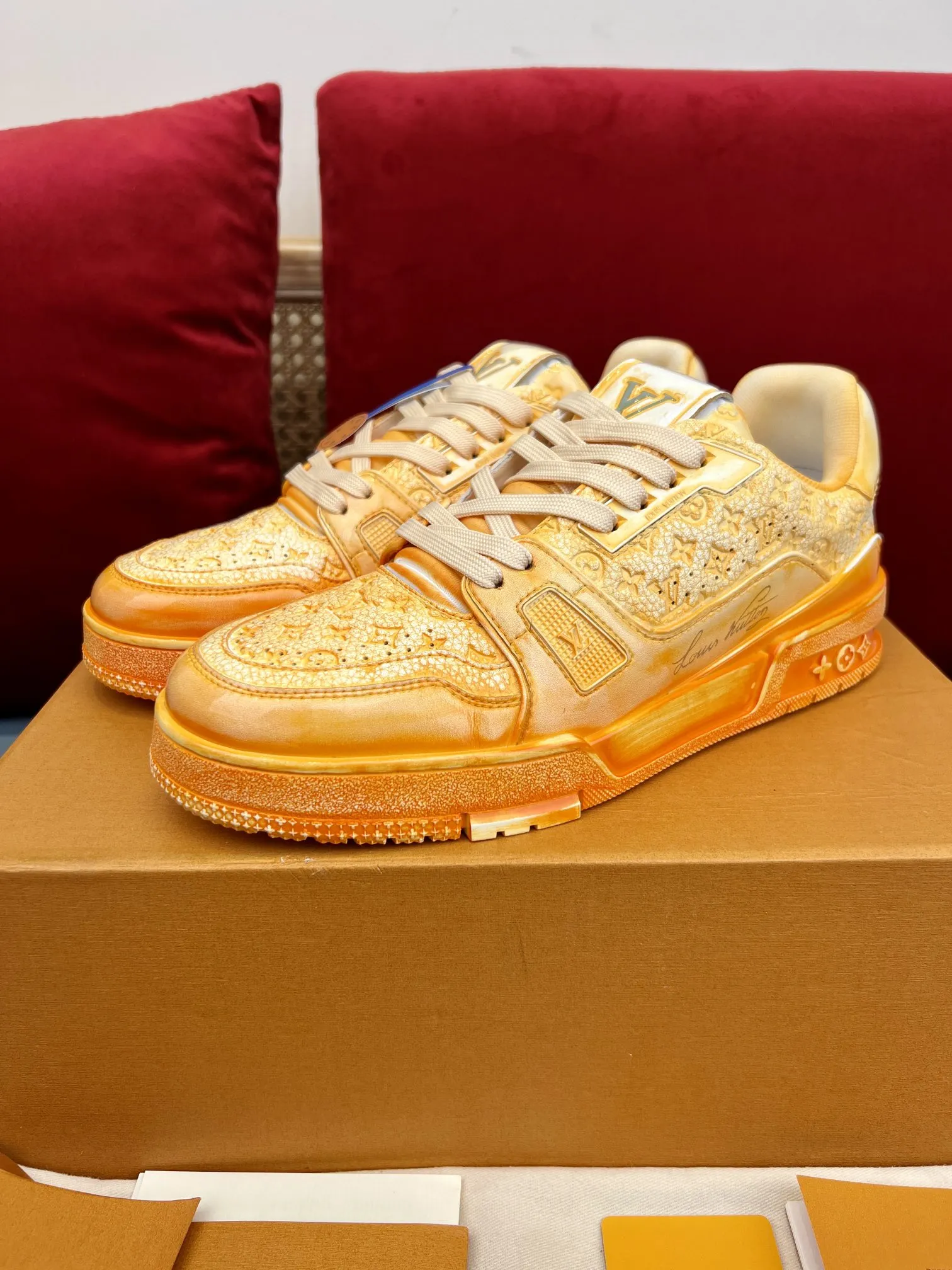 Louis Vuitton Trainer Sneaker Orange Gradient – Replica Shoes & Louis Vuitton Fake WeatherProof 311