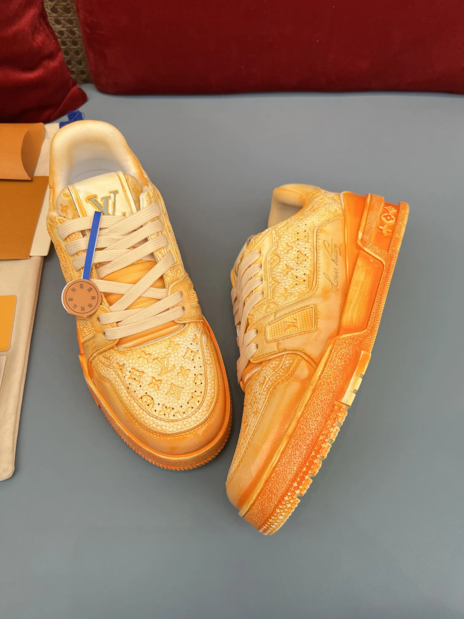 Louis Vuitton Trainer Sneaker Orange Gradient – Replica Shoes & Louis Vuitton Fake WeatherProof 311