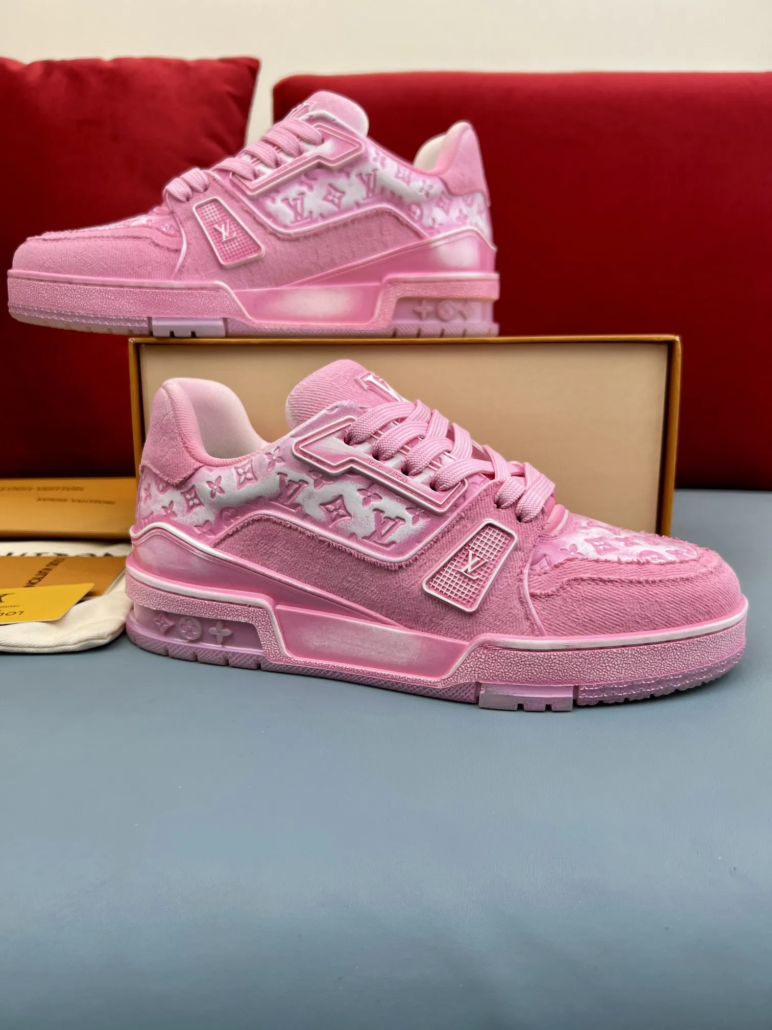 Louis Vuitton Trainer Sneaker Pink Monogram – Replica Shoes & Fake Louis Vuitton Collection Comfortable 338