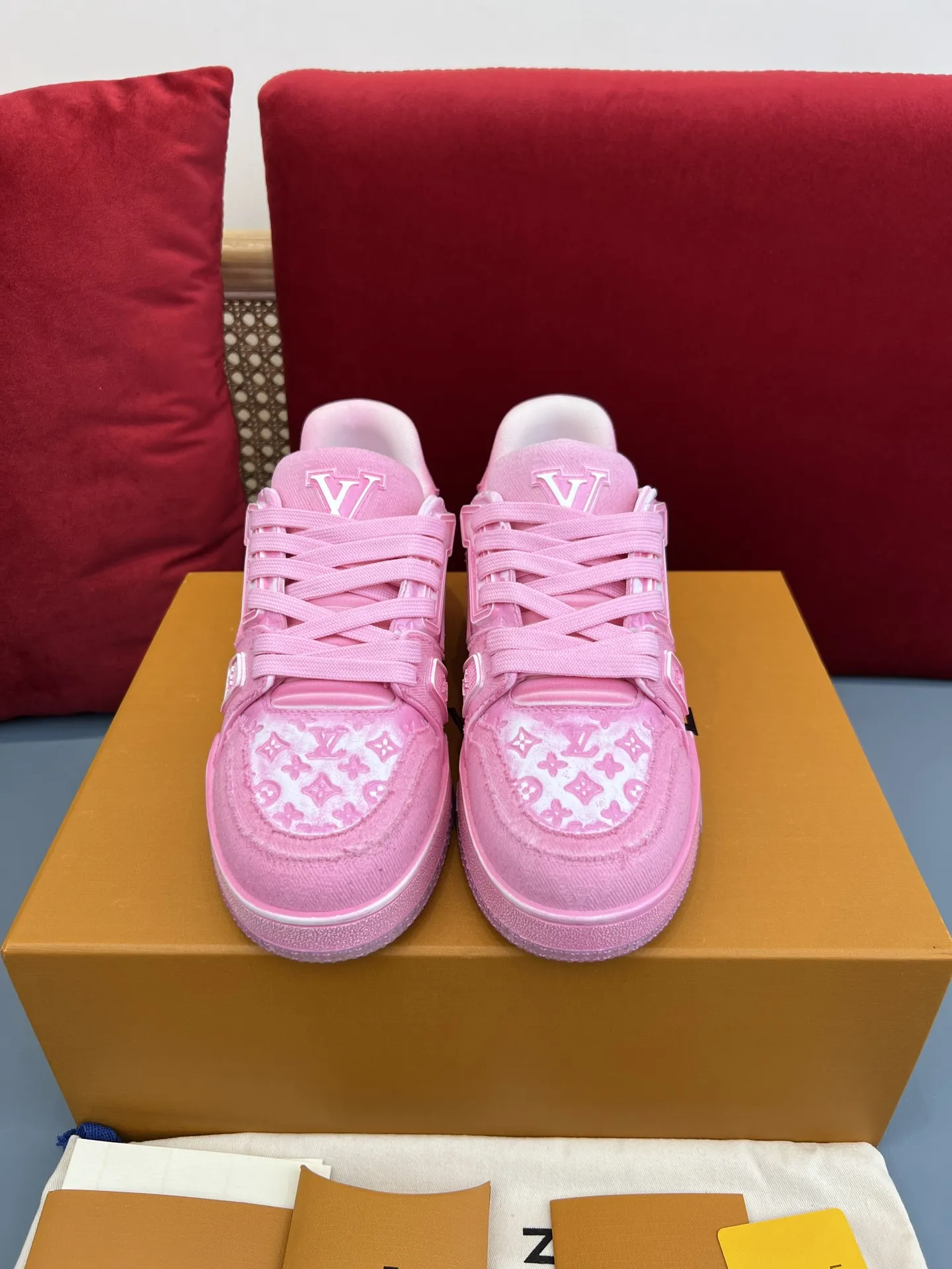 Louis Vuitton Trainer Sneaker Pink Monogram – Replica Shoes & Fake Louis Vuitton Collection Comfortable 338