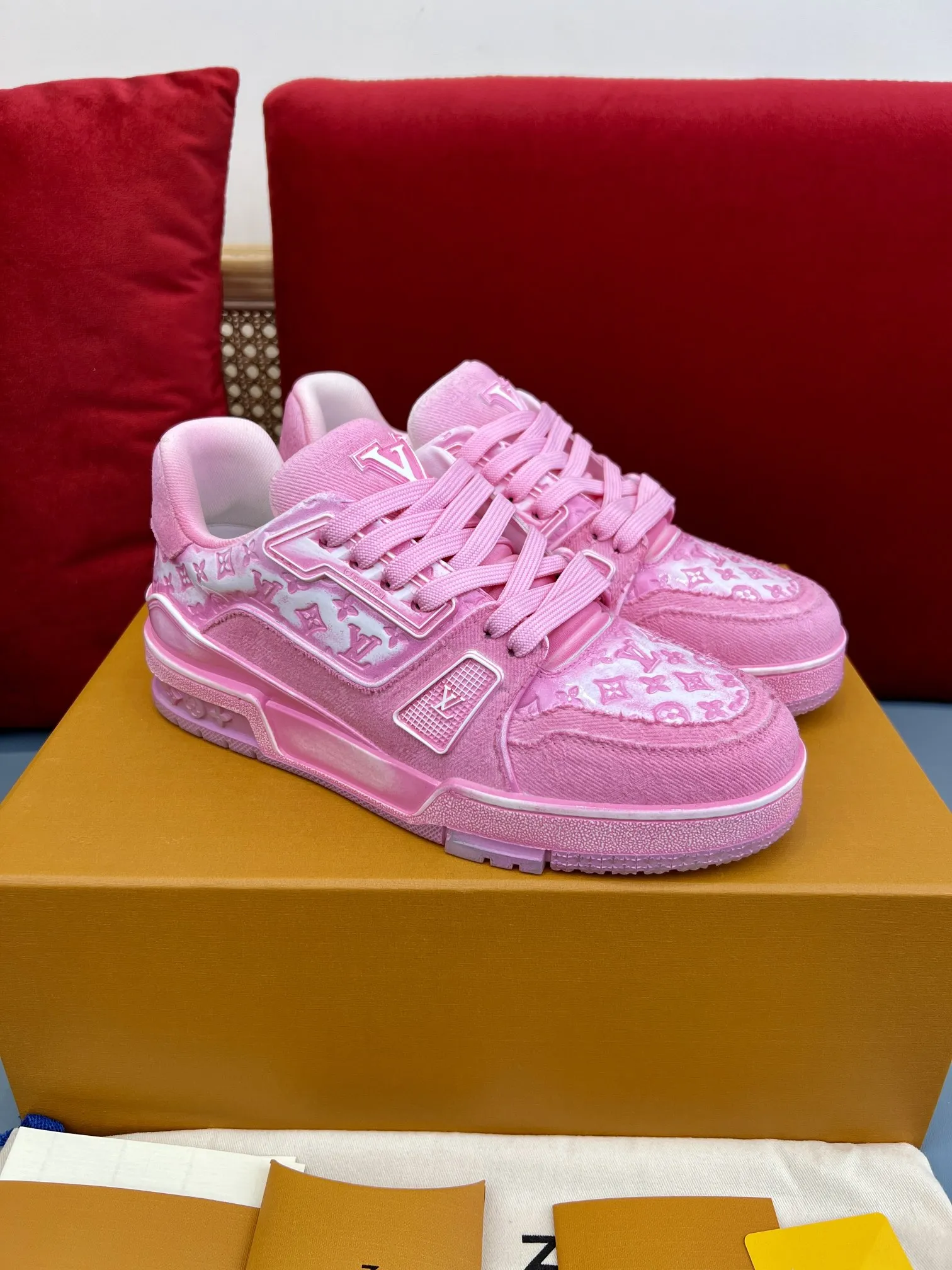 Louis Vuitton Trainer Sneaker Pink Monogram – Replica Shoes & Fake Louis Vuitton Collection Comfortable 338