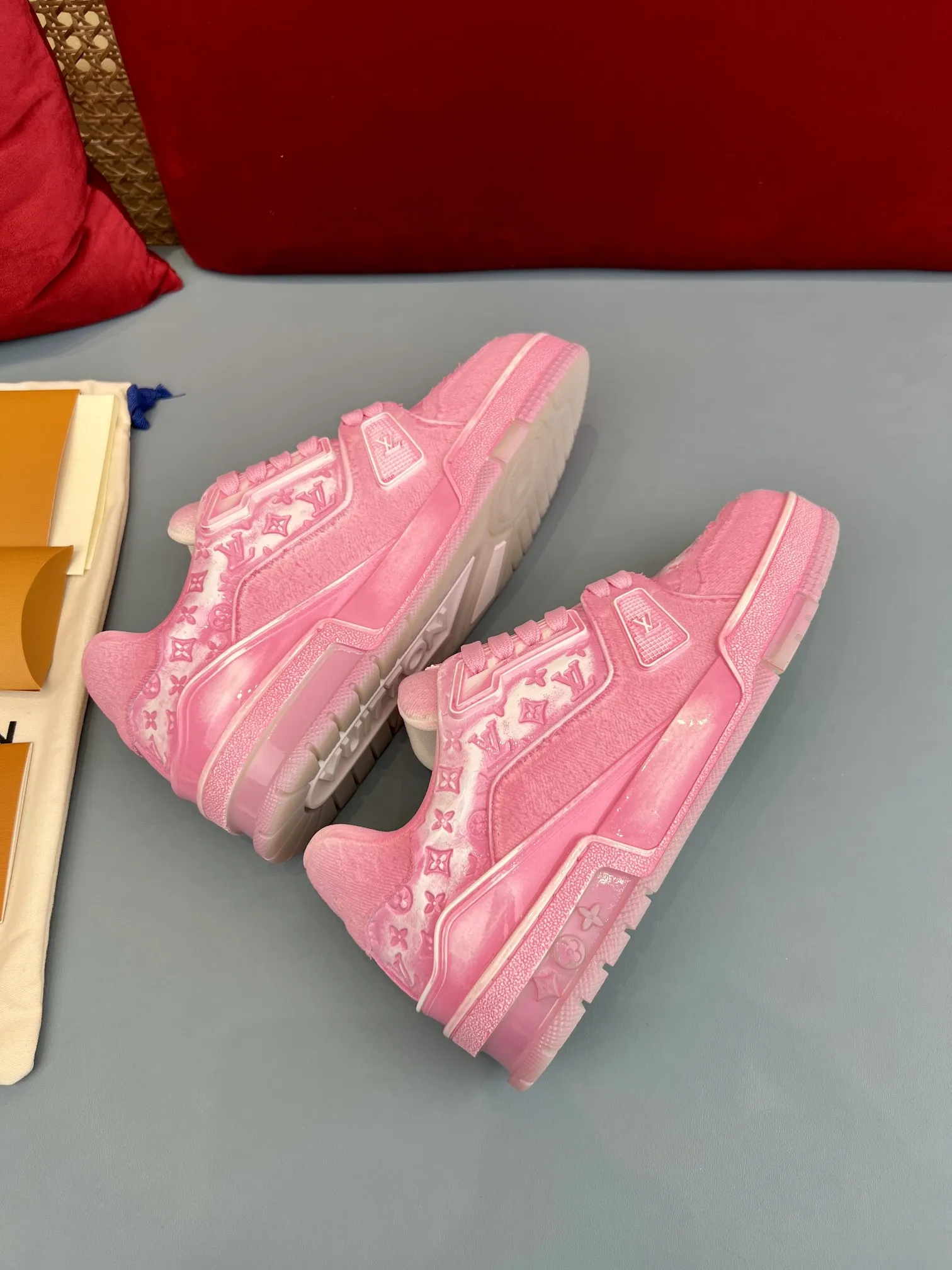 Louis Vuitton Trainer Sneaker Pink Monogram – Replica Shoes & Fake Louis Vuitton Collection Comfortable 338