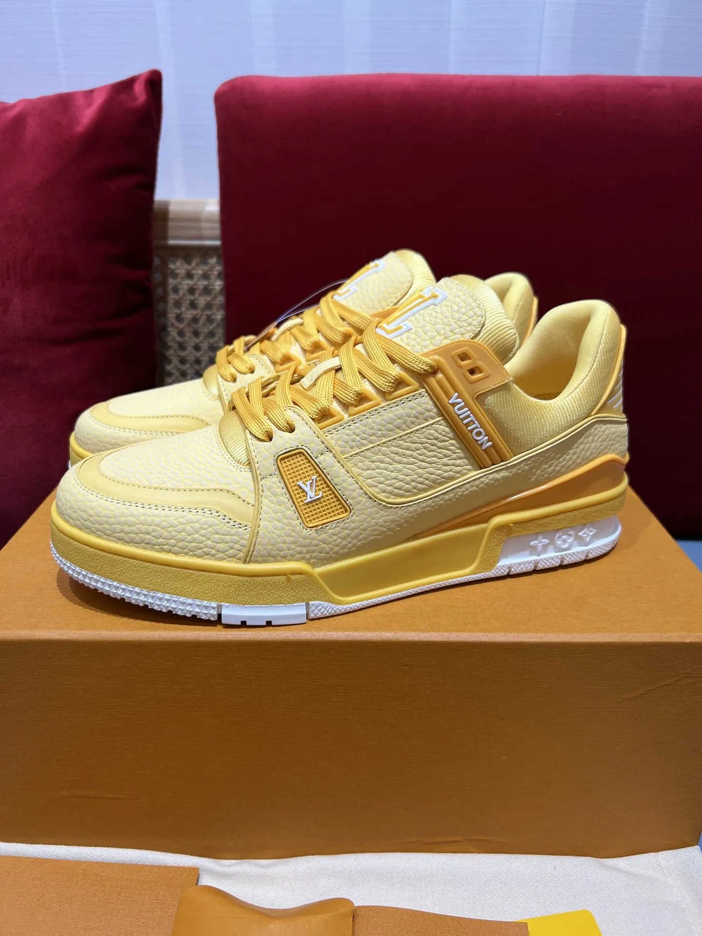 MoistureWicking Louis Vuitton Trainer Sneaker Yellow Style – Replica Shoes & Fake Louis Vuitton 368