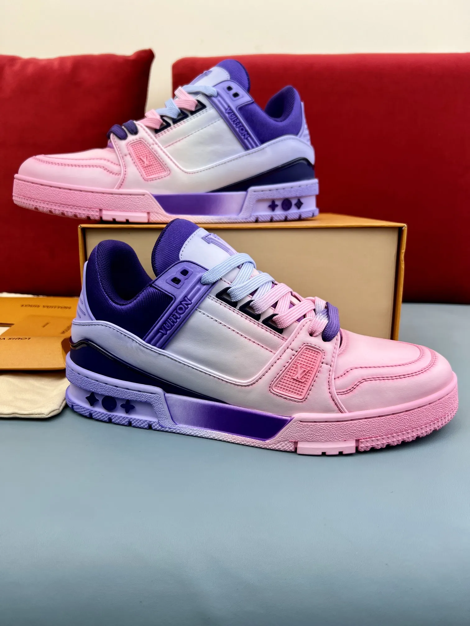 Reliable Louis Vuitton Trainer Sneakers Purple Pink – Replica Shoes & Louis Vuitton Fake 332