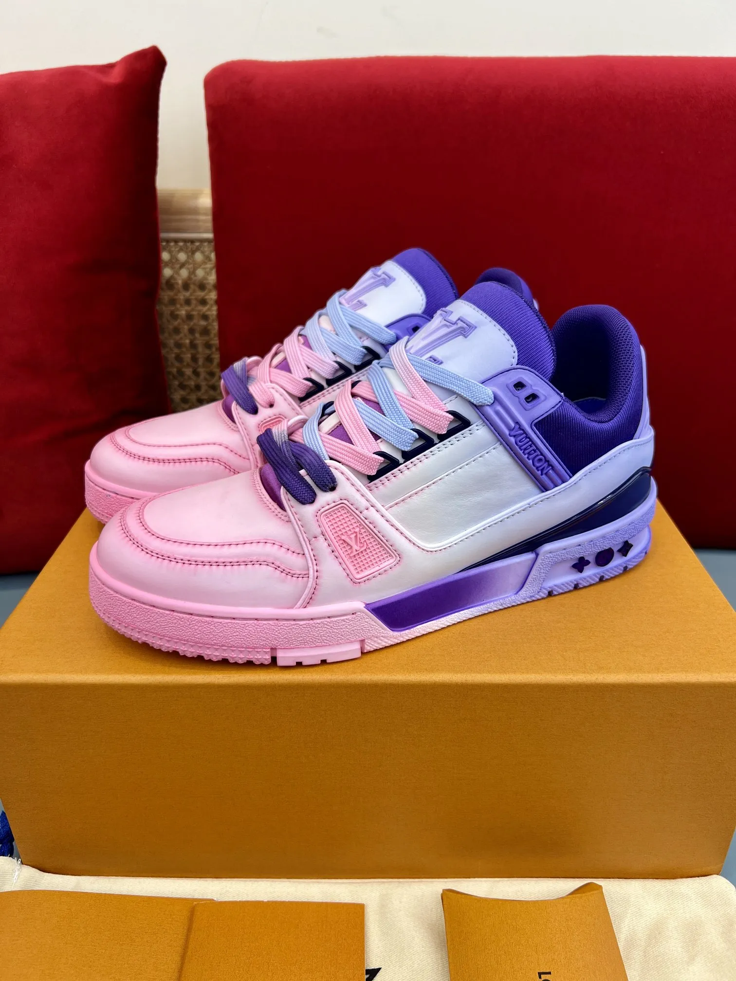 Reliable Louis Vuitton Trainer Sneakers Purple Pink – Replica Shoes & Louis Vuitton Fake 332
