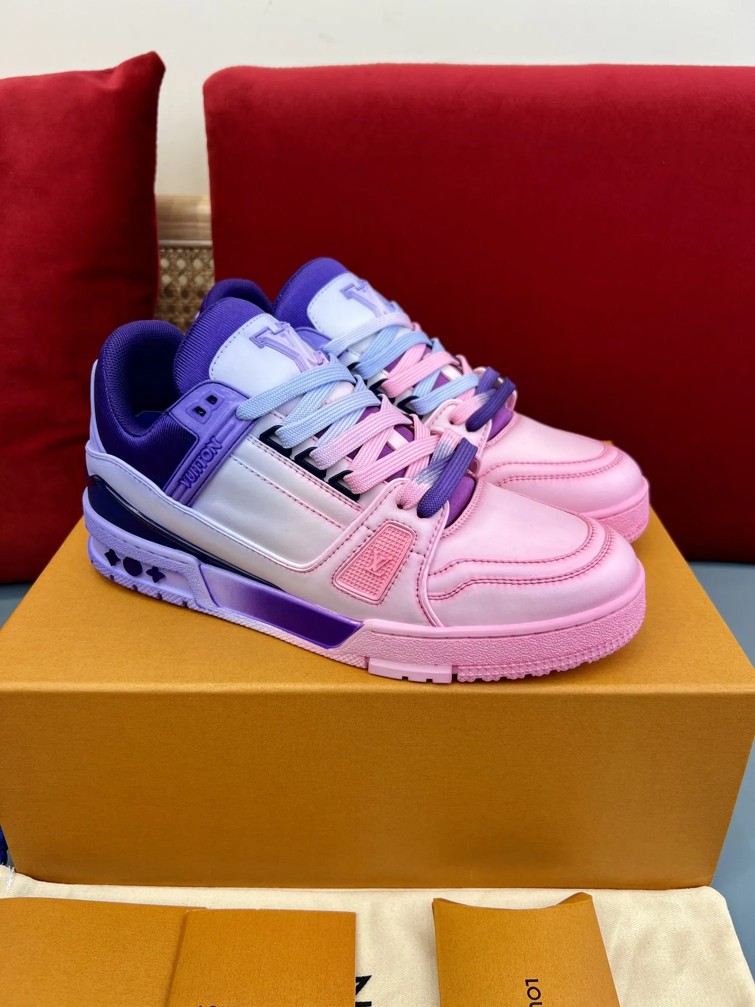 Reliable Louis Vuitton Trainer Sneakers Purple Pink – Replica Shoes & Louis Vuitton Fake 332