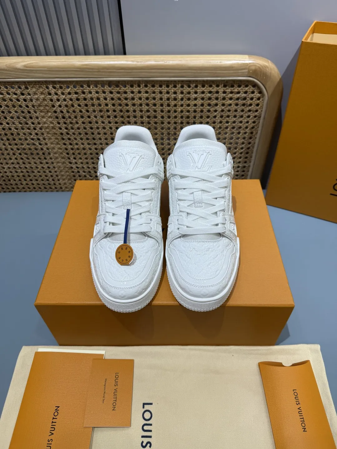 QuickDry Louis Vuitton Trainer White  Sneakers – Replica LV Style Rep Shoes 446