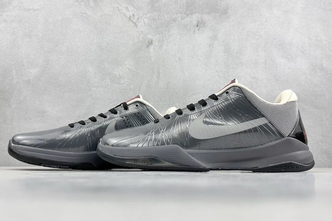 NK Zoom Kobe 5 Protro – Metallic Silver Black – High-Quality Rep Shoes with Replica Nike Design UrbanStyle 1461