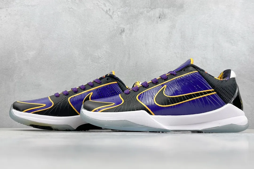 NK Zoom Kobe 5 Protro – Purple Black Yellow – High-Quality Rep Shoes with Replica Nike Style Unisex 1463