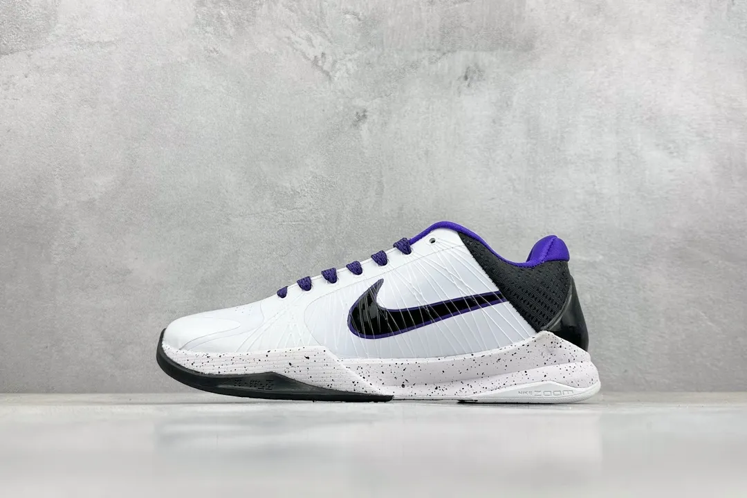 NK Zoom Kobe 5 Protro – White Purple – High-Quality Rep Shoes with Replica Nike Design Sustainable 1466