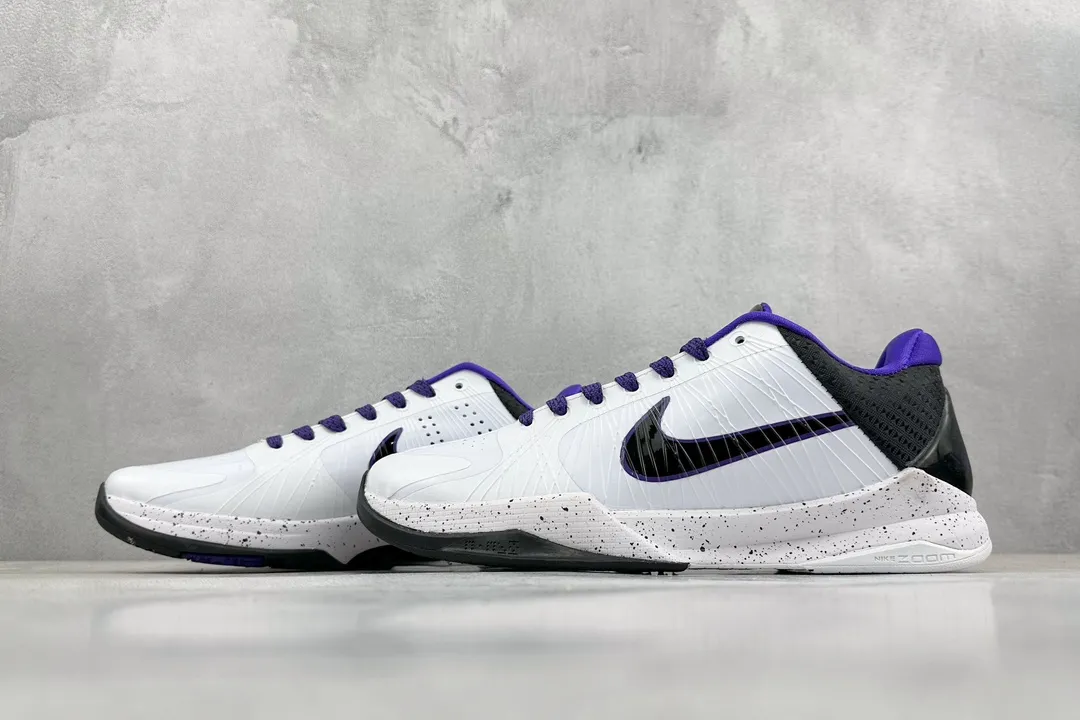 NK Zoom Kobe 5 Protro – White Purple – High-Quality Rep Shoes with Replica Nike Design Sustainable 1466