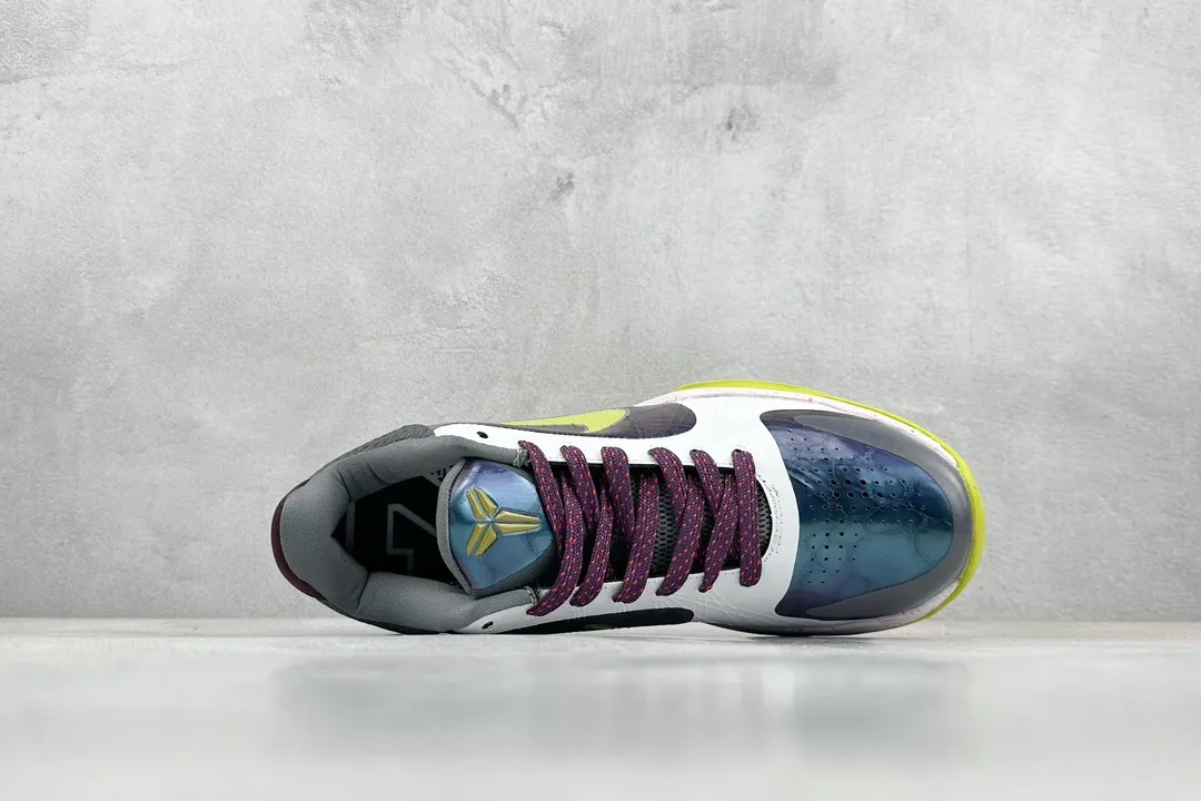 Cozy NK Zoom Kobe 5 Protro – White Yellow Blue – High-Quality Replica Shoes – Rep Basketball Sneakers – Size 1469