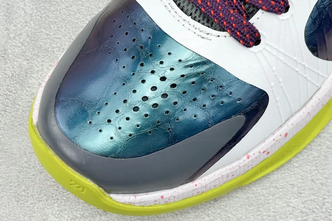 Cozy NK Zoom Kobe 5 Protro – White Yellow Blue – High-Quality Replica Shoes – Rep Basketball Sneakers – Size 1469
