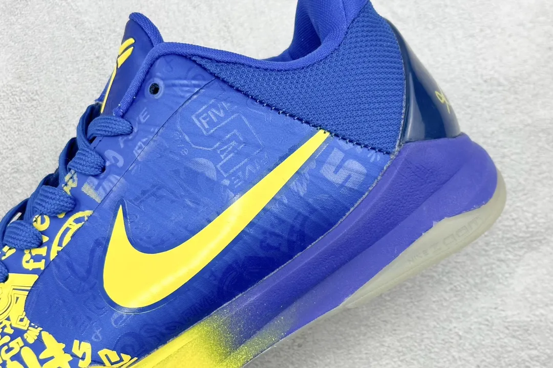 NK Zoom Kobe 5 Protro ‘Chaos’ – Blue Yellow Basketball Shoes for Men, Size 36 – Rep Shoes & Nike Replica Sneakers UrbanChic 1459