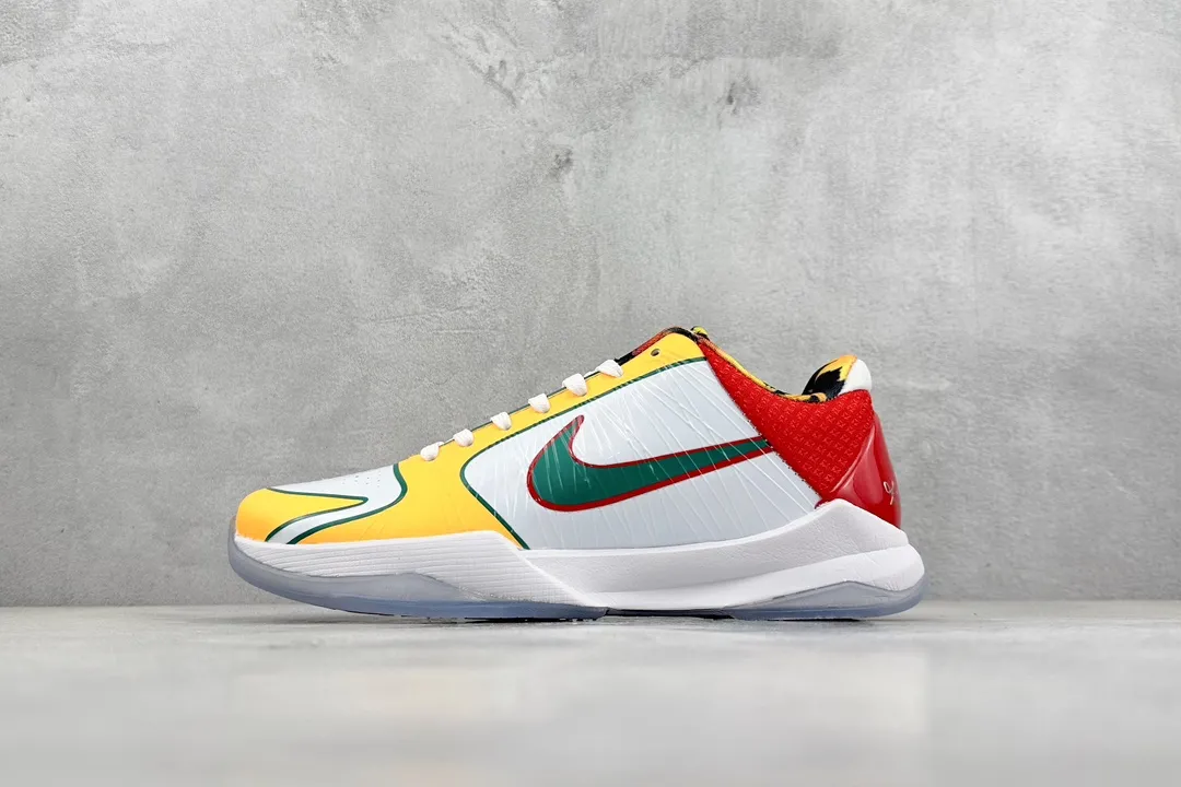 NK Zoom Kobe 5 Protro ‘Chaos’ – Yellow Red White – High-Quality Rep Shoes with Replica Nike Style EasyMatch 1460