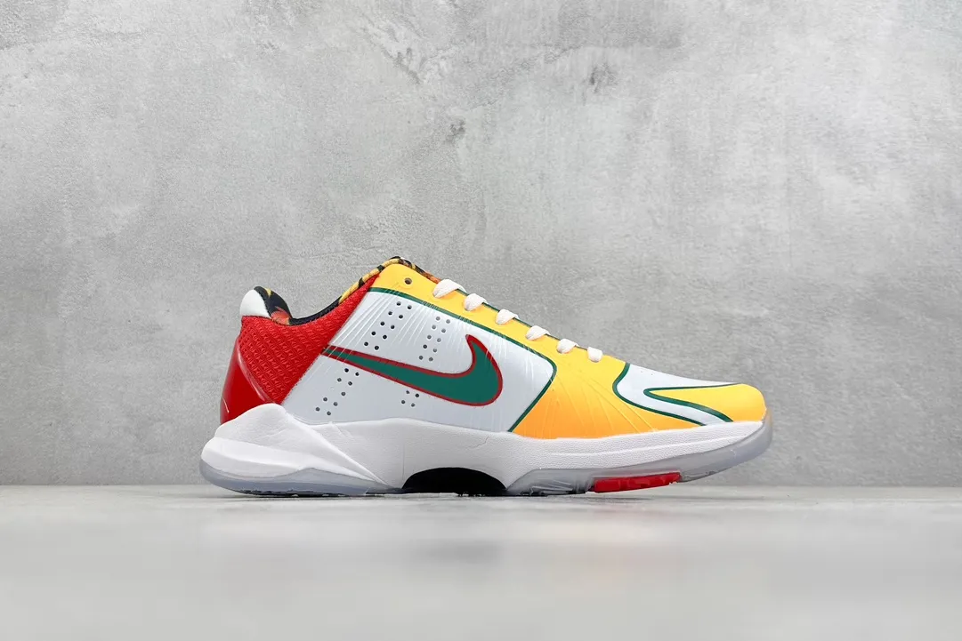 NK Zoom Kobe 5 Protro ‘Chaos’ – Yellow Red White – High-Quality Rep Shoes with Replica Nike Style EasyMatch 1460