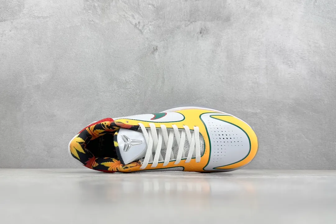NK Zoom Kobe 5 Protro ‘Chaos’ – Yellow Red White – High-Quality Rep Shoes with Replica Nike Style EasyMatch 1460