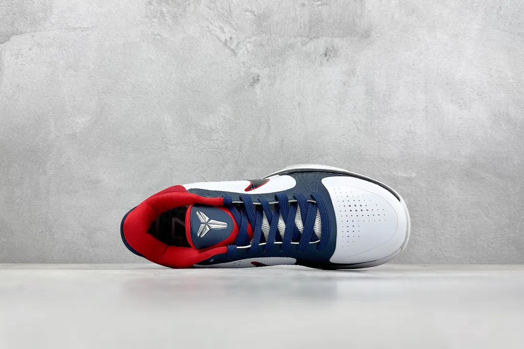 WeatherProof NK Zoom Kobe 5 Pure  Edition – Red, White, and Blue – Replica Basketball Shoes with Nike-Inspired Design and Rep Shoes Quality 1452