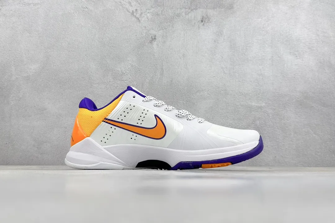 ModernLook NK Zoom Kobe 5 Pure  Edition – White Orange Purple Rep Shoes with Nike Replica Design 1456