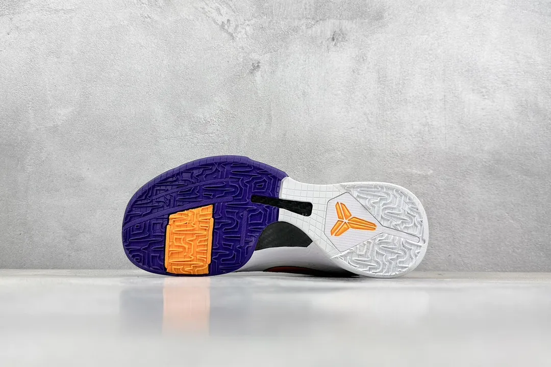 ModernLook NK Zoom Kobe 5 Pure  Edition – White Orange Purple Rep Shoes with Nike Replica Design 1456