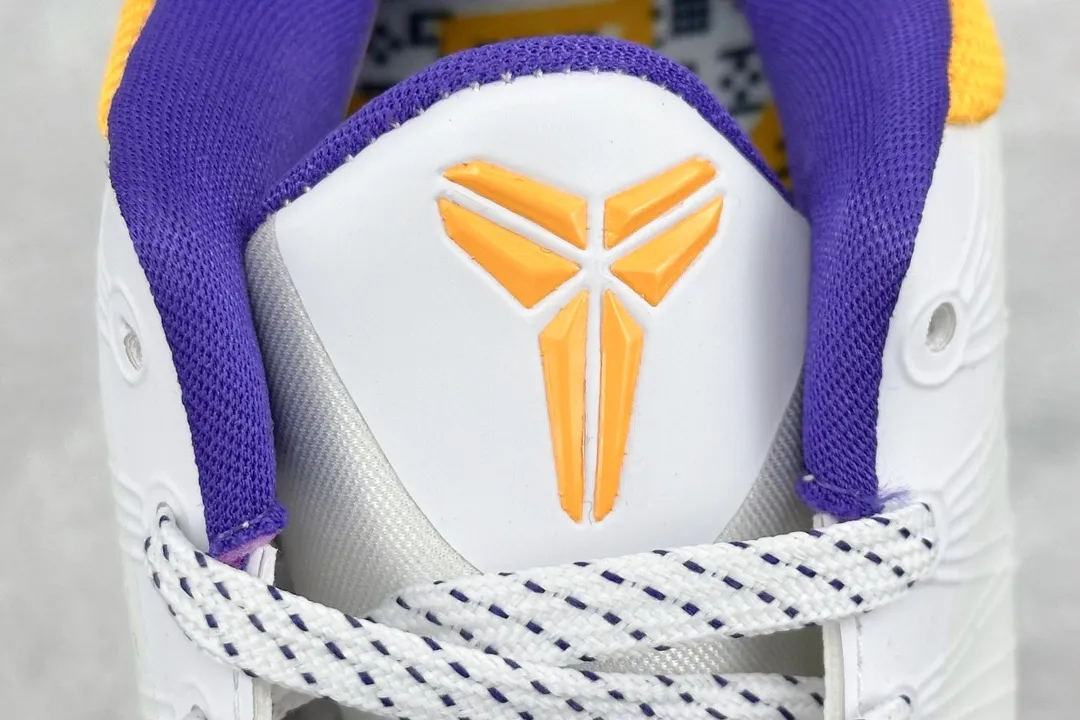 ModernLook NK Zoom Kobe 5 Pure  Edition – White Orange Purple Rep Shoes with Nike Replica Design 1456