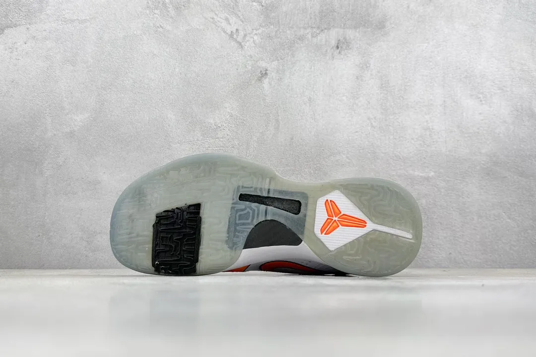Stylish NK Zoom Kobe 5 Pure  Version – Orange White Flyknit Basketball Shoes with Replica Shoes Design (CD4991-106) Size 1455