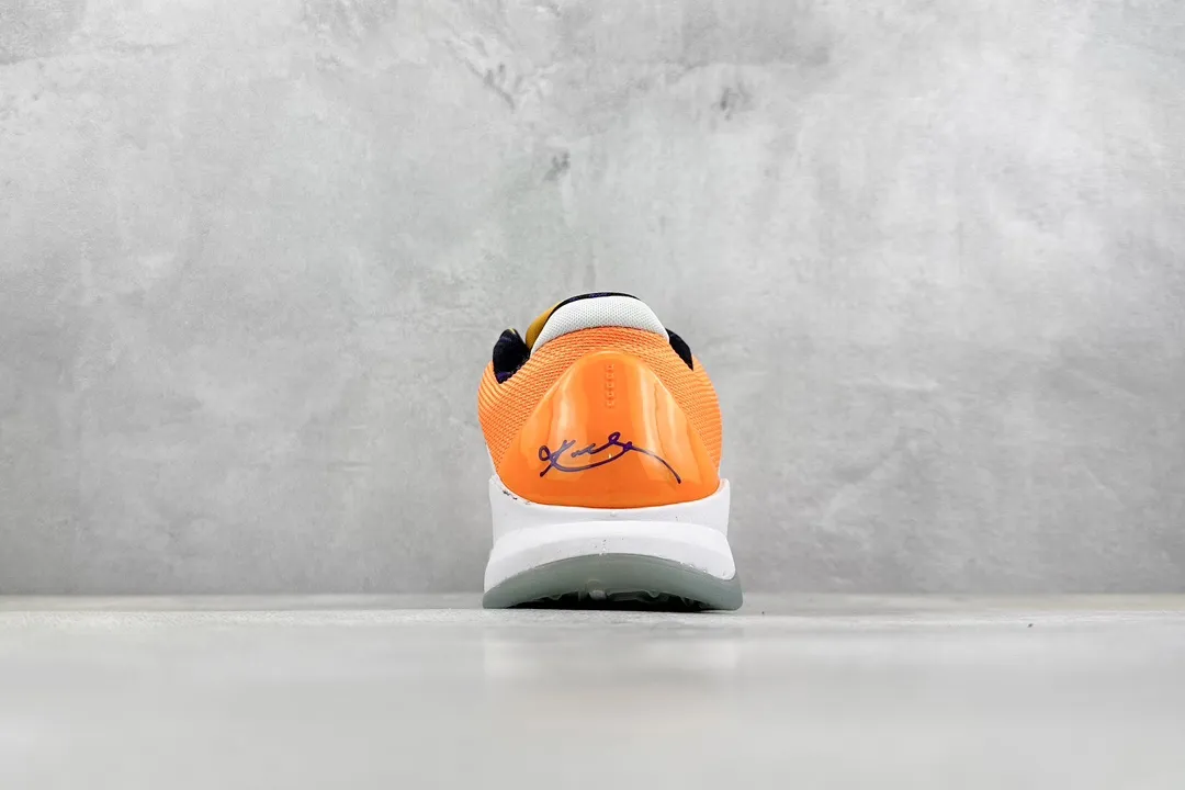Stylish NK Zoom Kobe 5 Pure  Version – Orange White Flyknit Basketball Shoes with Replica Shoes Design (CD4991-106) Size 1455