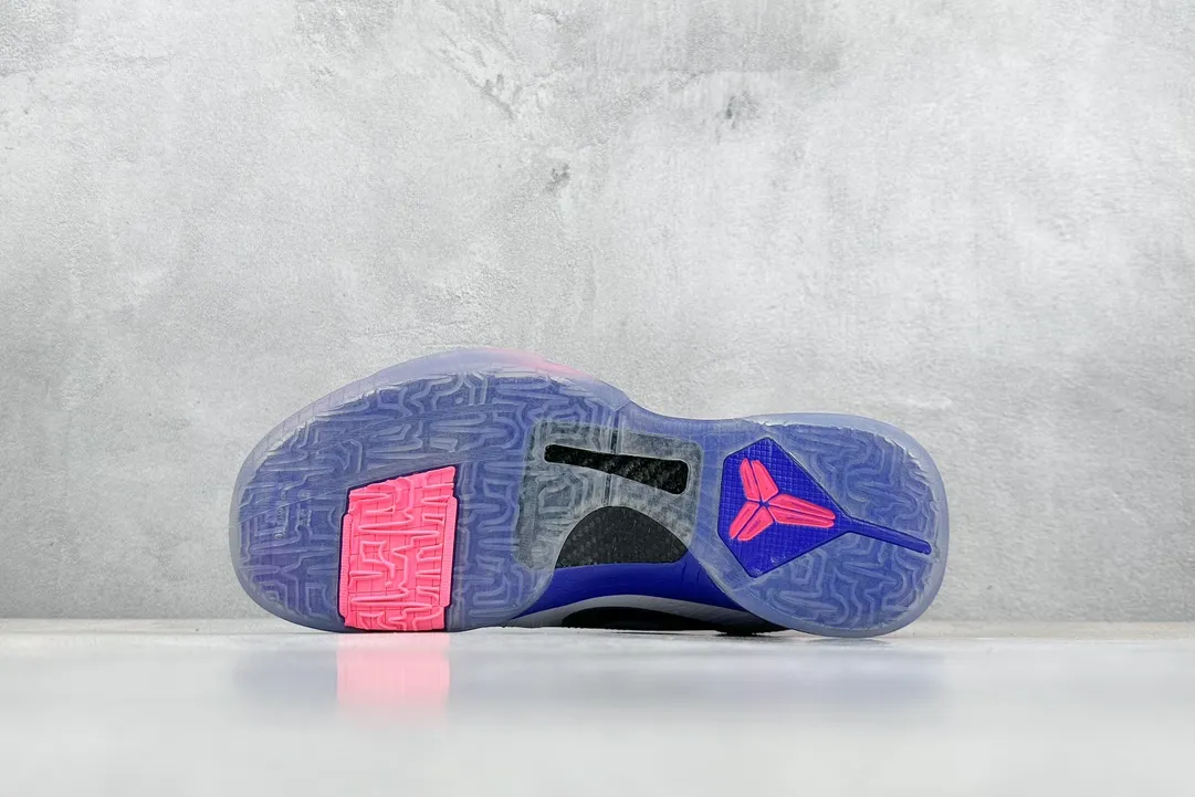 Lightweight NK Zoom Kobe 5 Pure  Version – White Pink Blue Rep Shoes with Nike Replica Style 1468