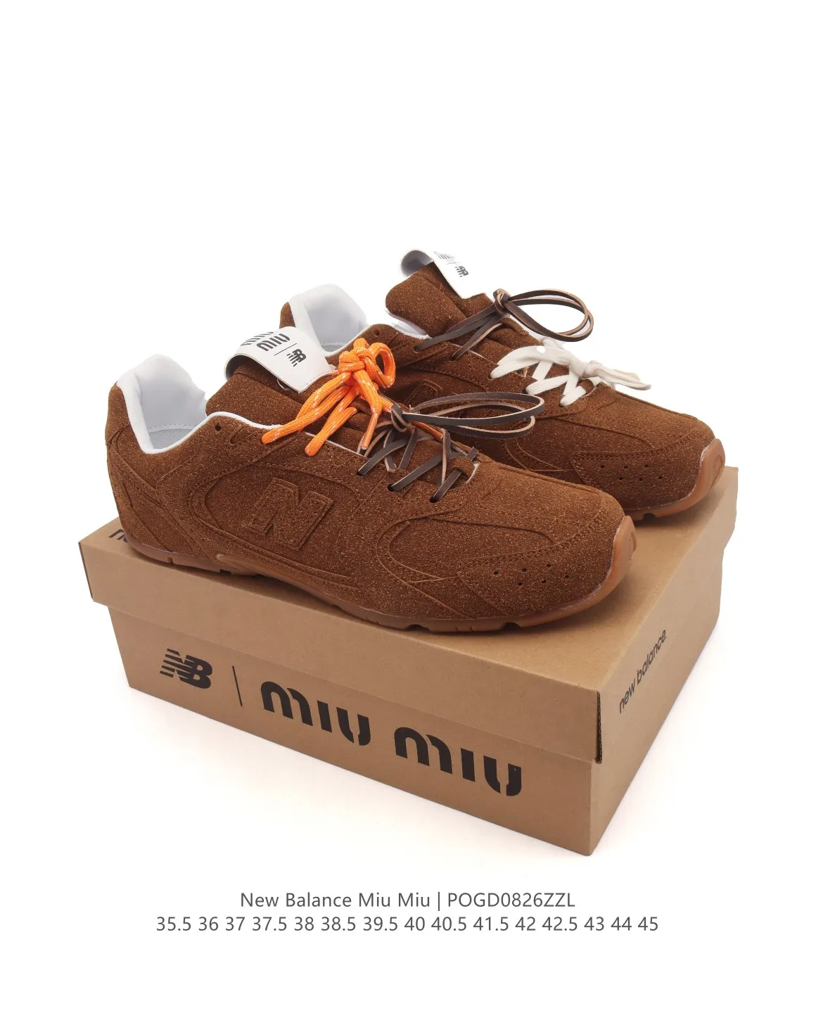 ZeroBulk New Balance Miu Miu 530 SL Brown Replica Sneakers – High Quality NB Rep Shoes 129