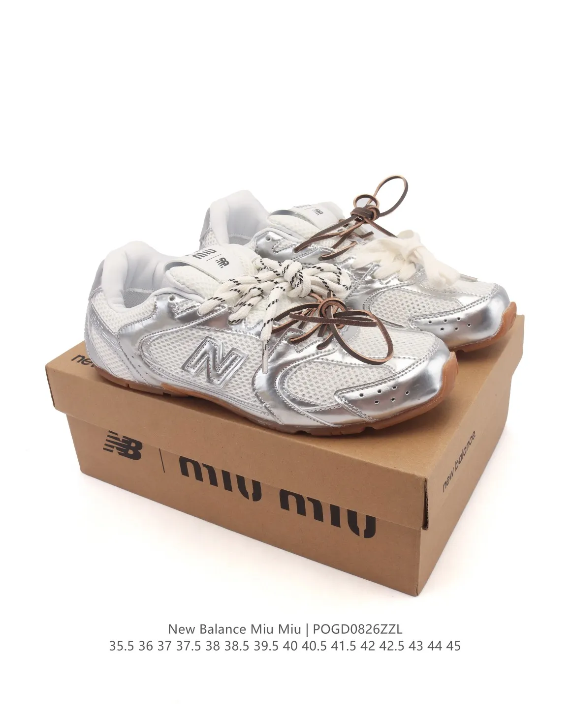 New Balance Miu Miu 530 SL Silver Replica Sneakers – High Quality NB Rep Shoes UrbanStyle 128