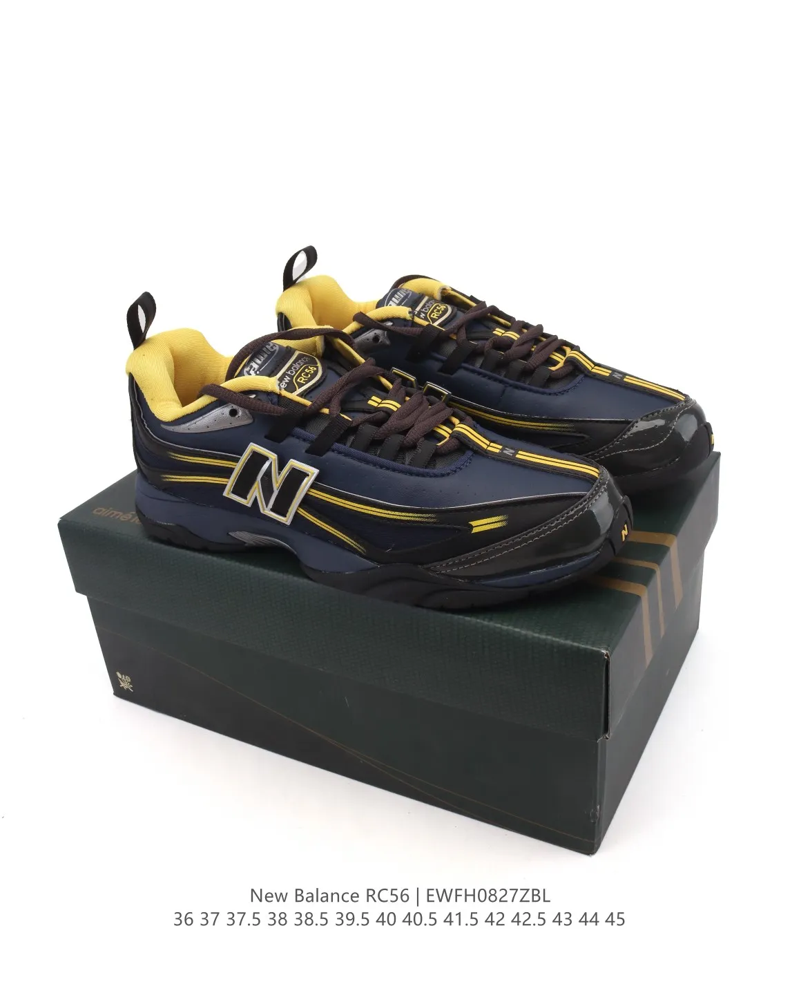 Modern New Balance RC56 Aime Leon Dore Navy Yellow –  Replica Sneakers & High Quality NB Replicas 125